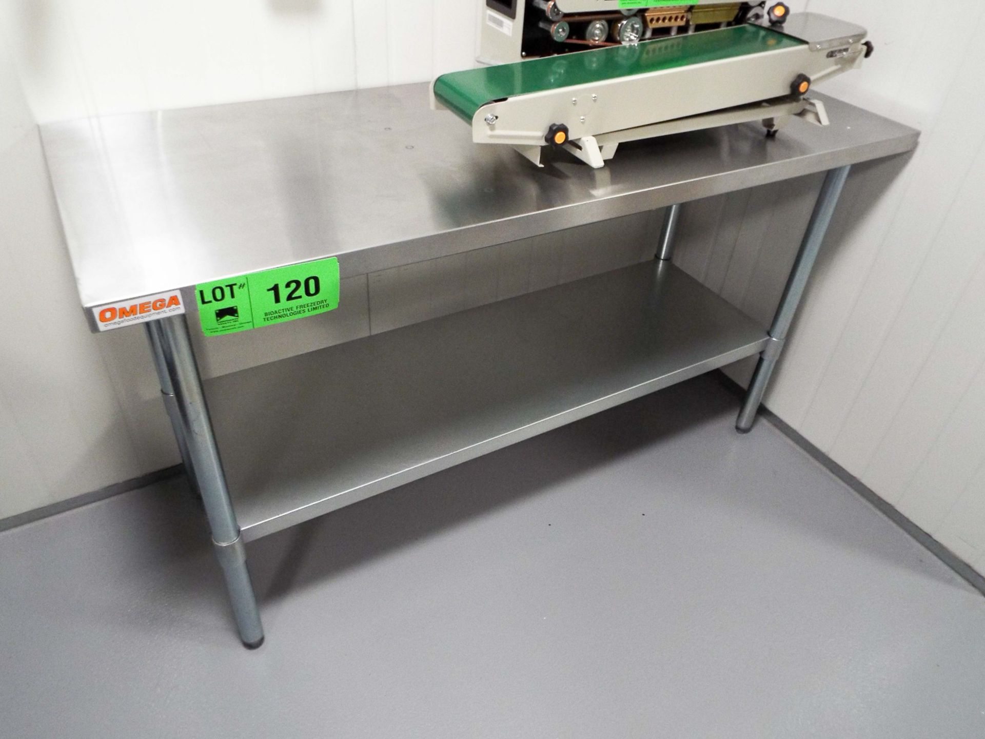 OMEGA 60" X 24" STAINLESS STEEL WORK TABLE