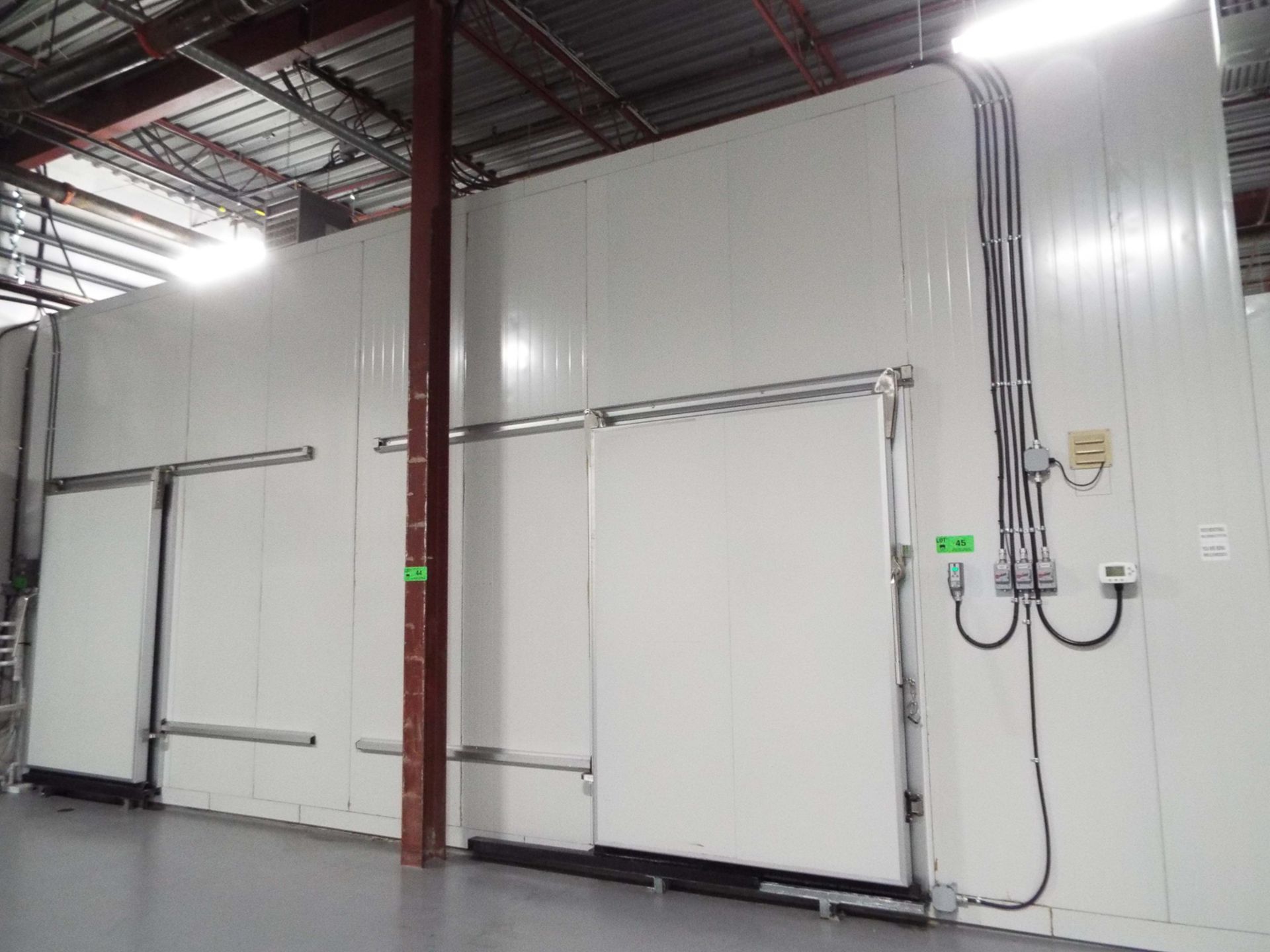 (2) 20' X 24' X 14' H APPROX. MODULAR FREEZER/COOLER CHAMBERS WITH BALLY COOLING FANS, LIGHTS & (