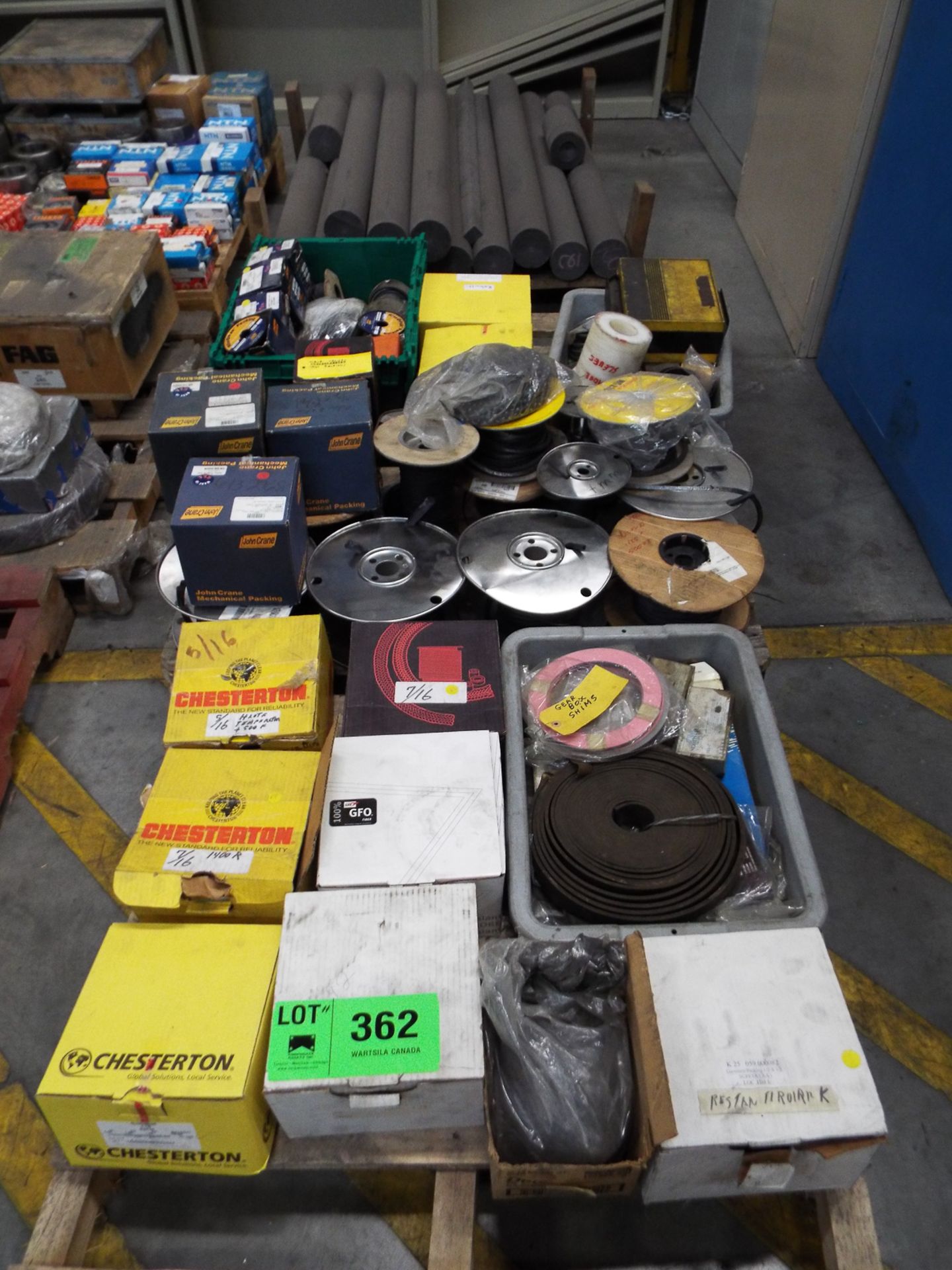 LOT/ SKIDS OF HOSE, INSULATION, STRIPPING AND SURPL;US MATERIAL