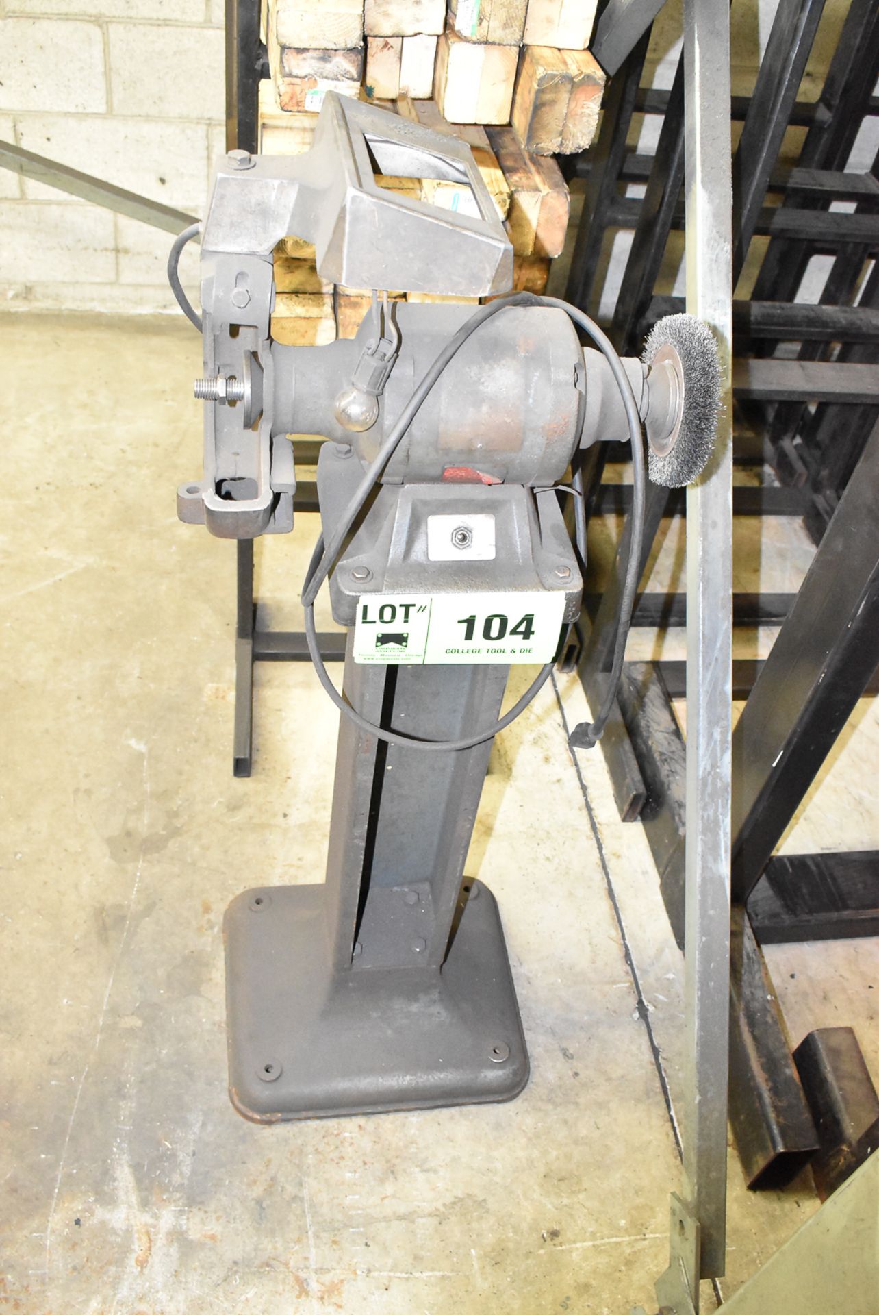 DOUBLE END PEDESTAL GRINDER - [RIGGING FEE FOR LOT #104 - $50 CDN - PLUS TAXES]