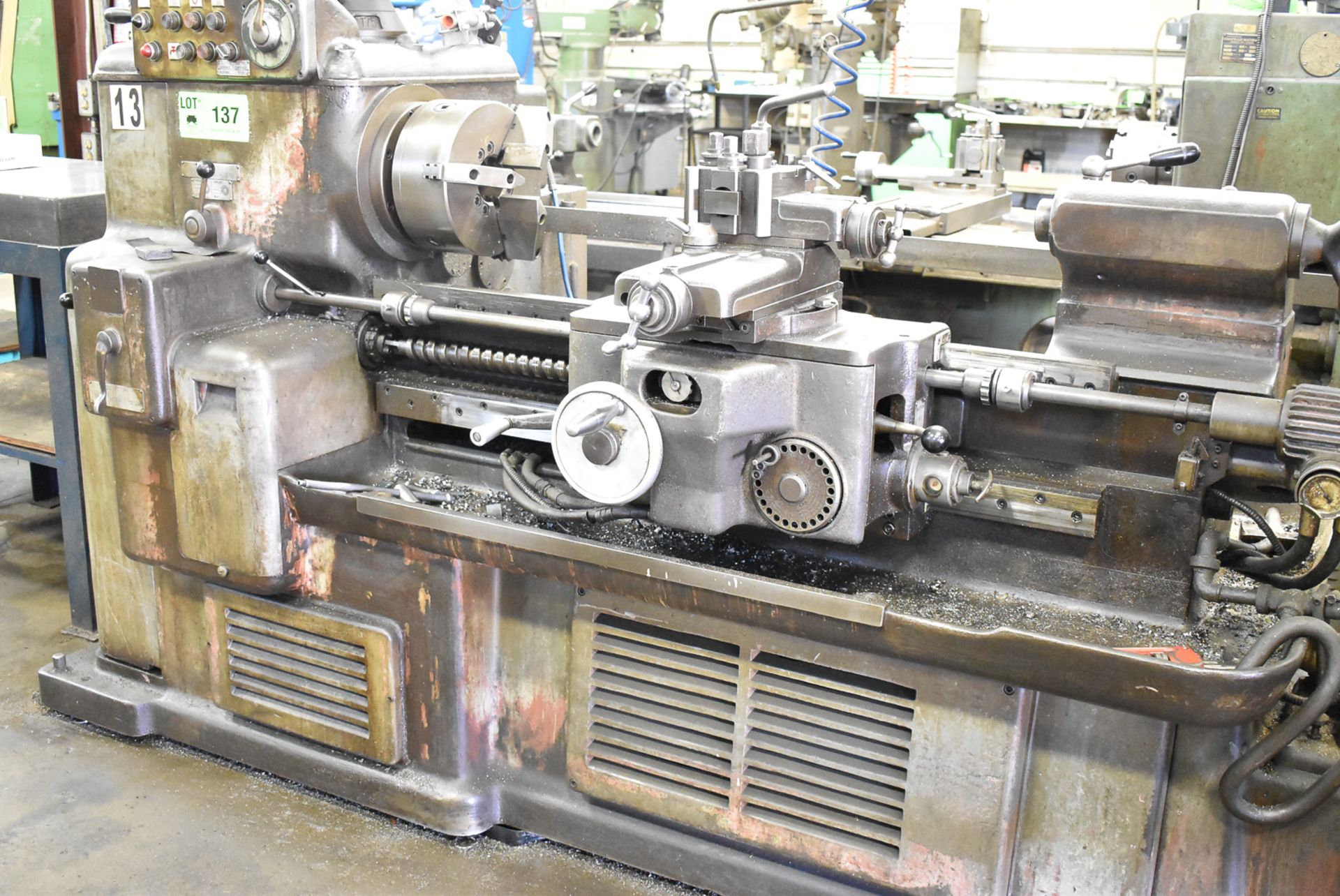 MANNAIONI MAN-AU-CYCLE 3"-4" THREADING LATHE, S/N N/A (CI) - [RIGGING FEE FOR LOT #137 - $500 - Image 2 of 3