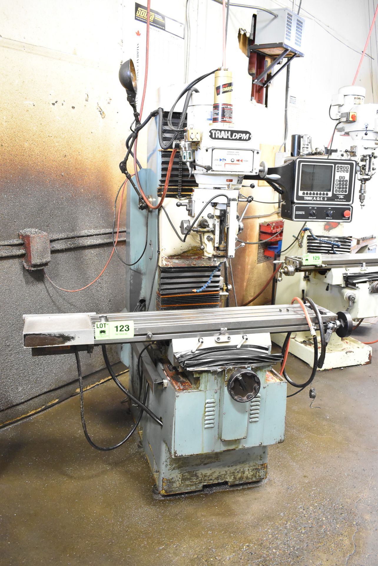 SOUTHWESTERN (2000) TRAK DPM CNC MILLING MACHINE WITH TRAK A.G.E 3 CNC CONTROL, 10"X50" TABLE,