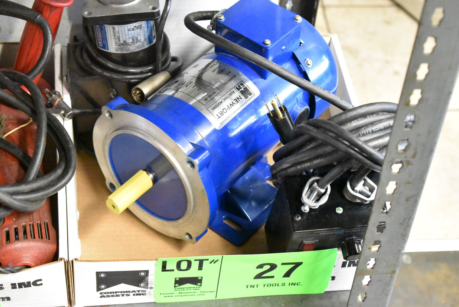 NEWPORT ELECTRIC 1/4 HP ELECTRIC MOTOR WITH VARI-DRIVE DC MOTOR SPEED CONTROL