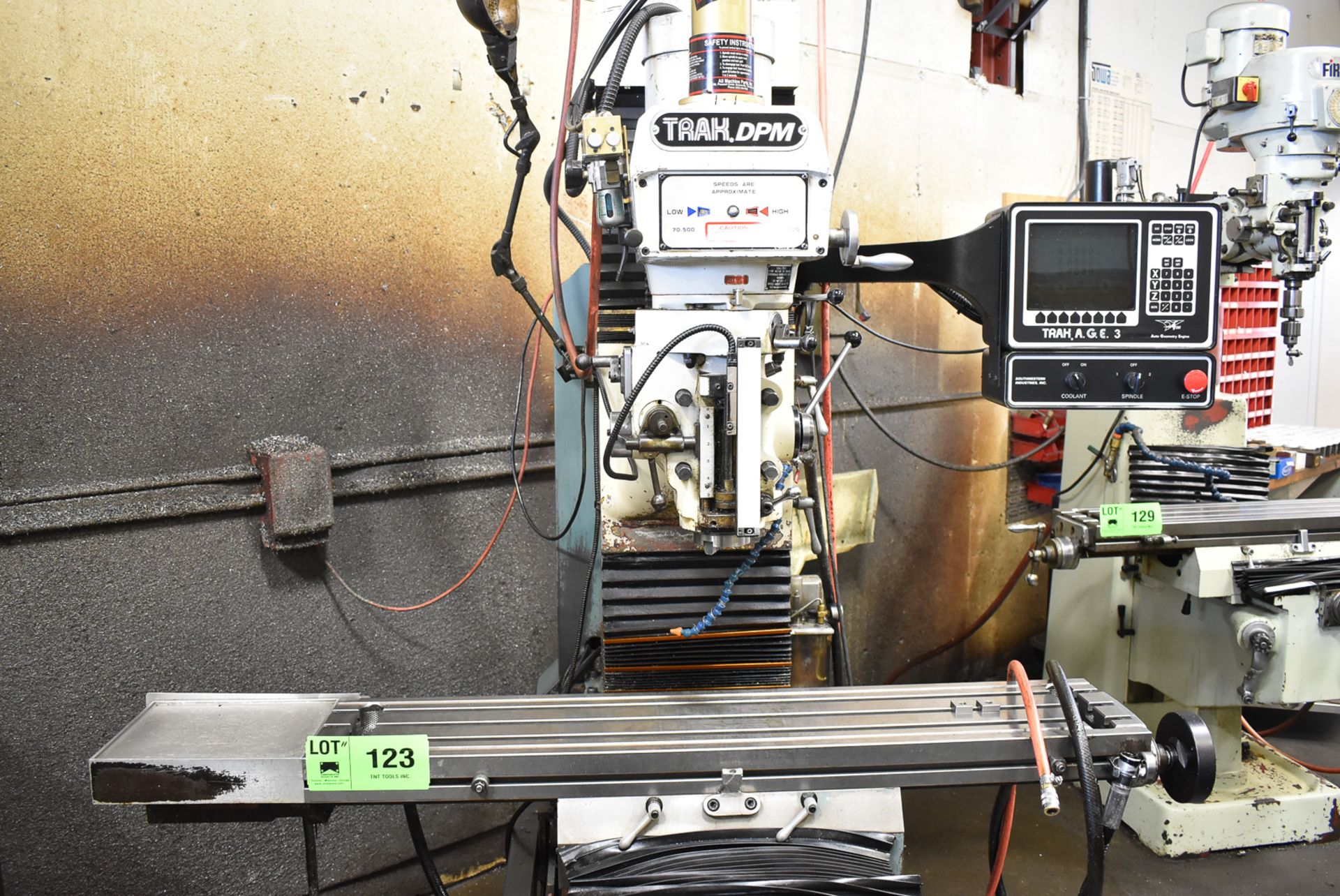 SOUTHWESTERN (2000) TRAK DPM CNC MILLING MACHINE WITH TRAK A.G.E 3 CNC CONTROL, 10"X50" TABLE, - Image 2 of 5