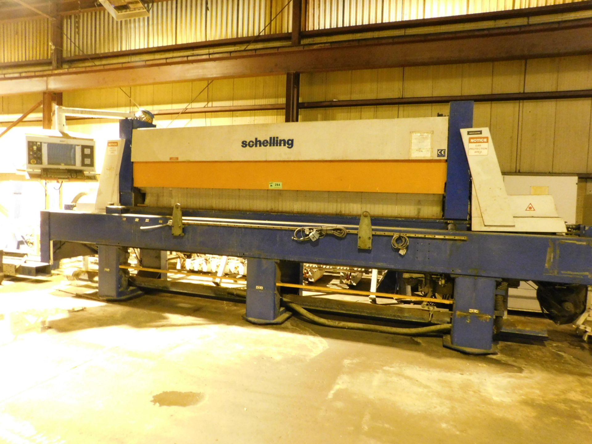 SCHELLING FS-M 430/750 ALUMINUM PLATE SAW WITH SCHELLING PROGRAMMABLE CONTROL, CAPACITIES- 8"