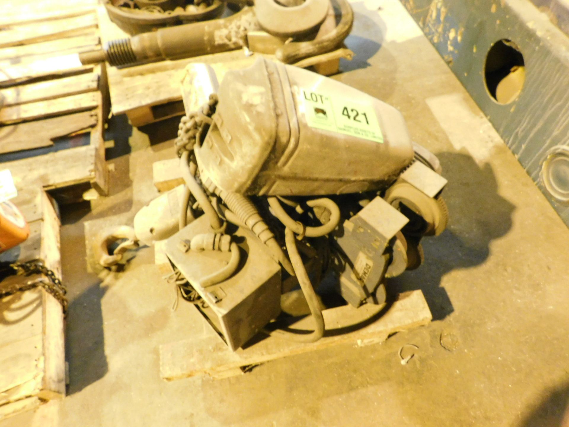 DEMAG 2 TON ELECTRIC HOIST WITH TROLLEY (BLDG 1)