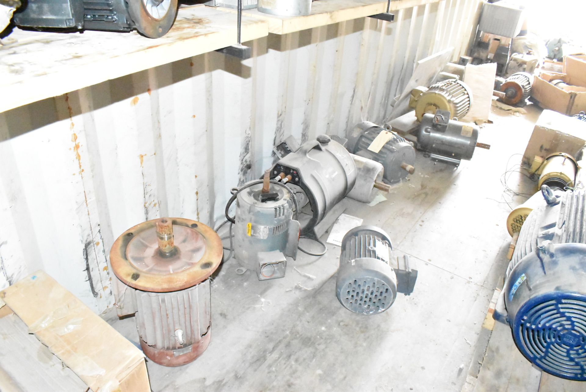 LOT/ CONTENTS OF SEA CONTAINER - SPARE MOTORS, GEARBOXES, PYROTEK DIE CASTING SUPPLIES, AIR TANK, - Image 16 of 19