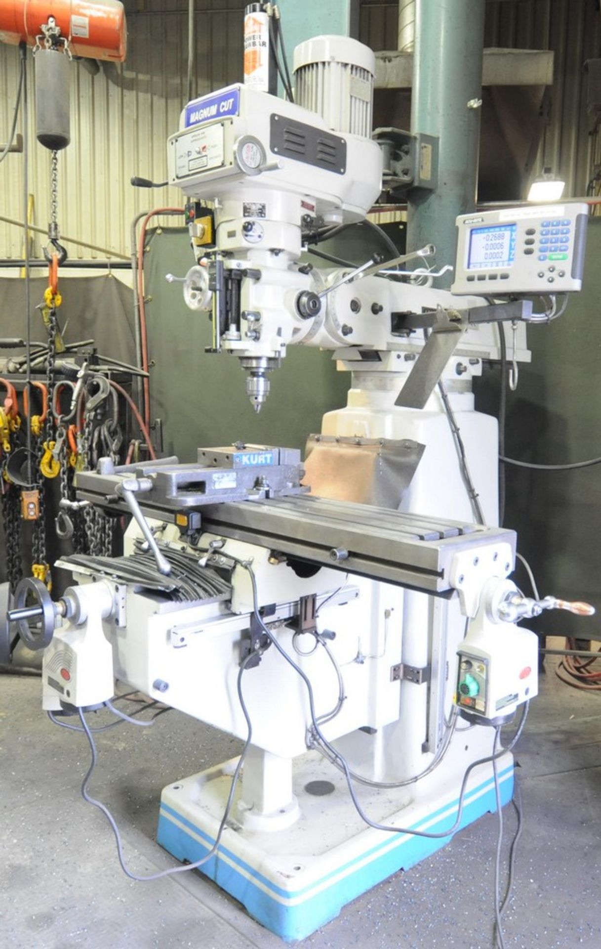 MAGNUM CUT (2016) 4V VERTICAL TURRET MILLING MACHINE WITH 10"X54" TABLE, SPEEDS TO 3600 RPM