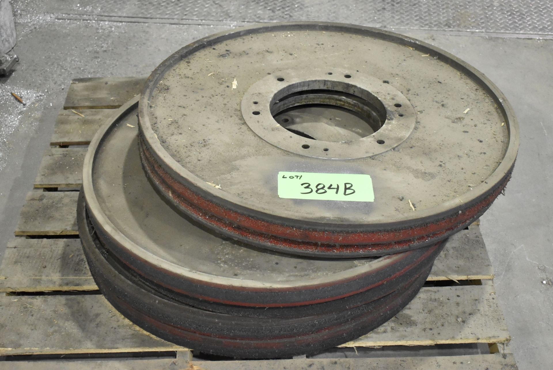 LOT/ SPARE VERTICAL BAND SAW WHEELS