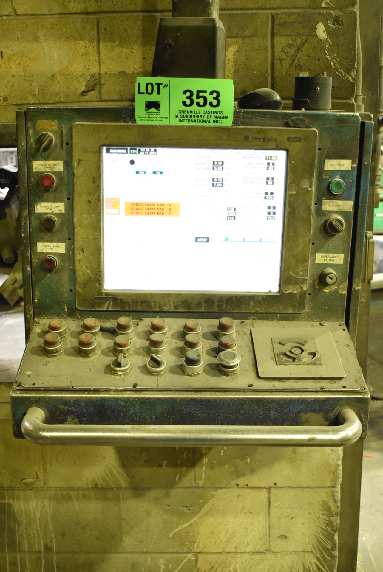 RFAFR LP9 LOW PRESSURE DIE CASTING MACHINE WITH ALLEN BRADLEY 1700 PLUS PLC CONTROLS, LIGHT - Image 3 of 4