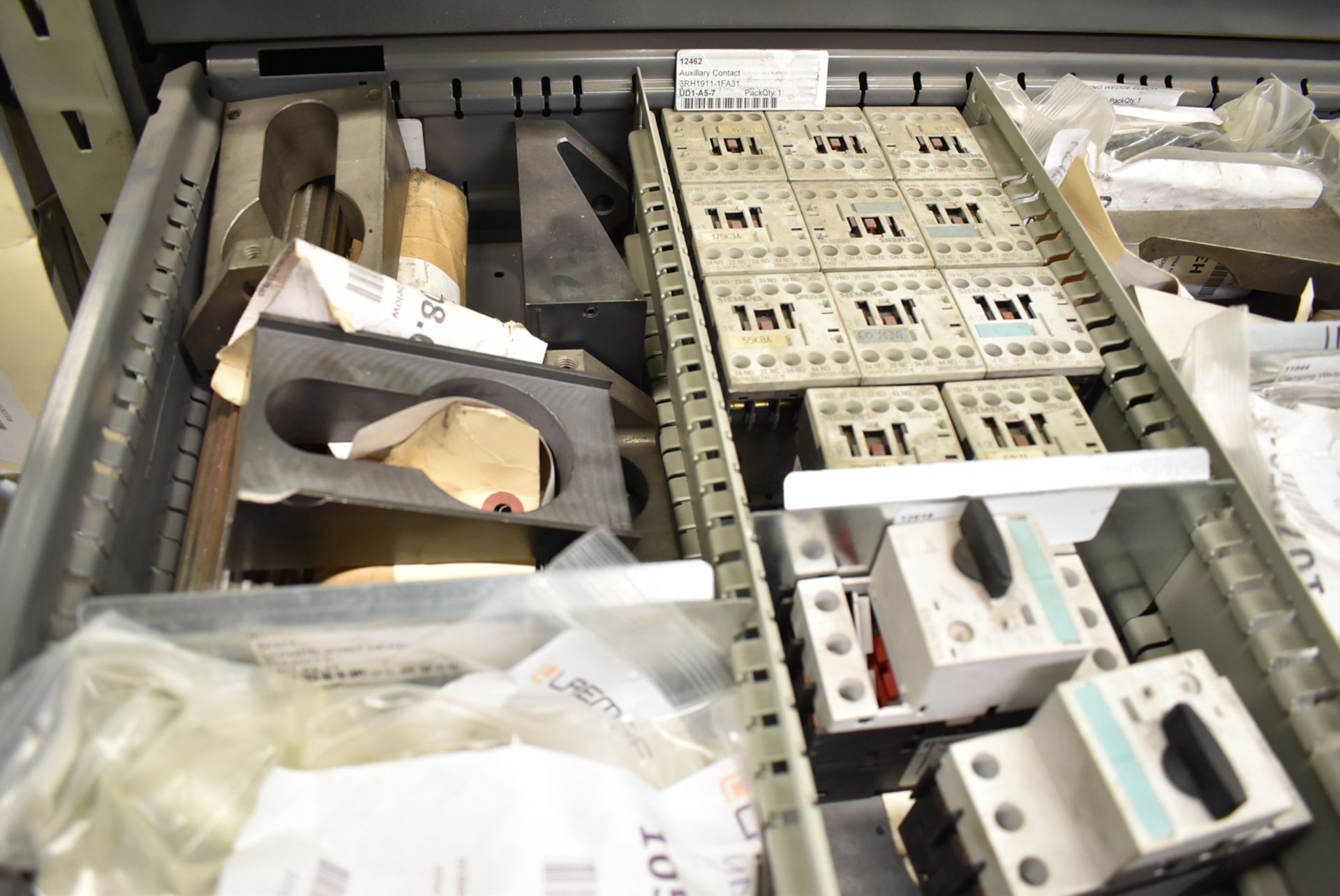 LOT/ CONTENTS OF DRAWER INCLUDING CONTACTS, SEALS & GASKETS, SPARE PARTS & MROs - Image 2 of 3