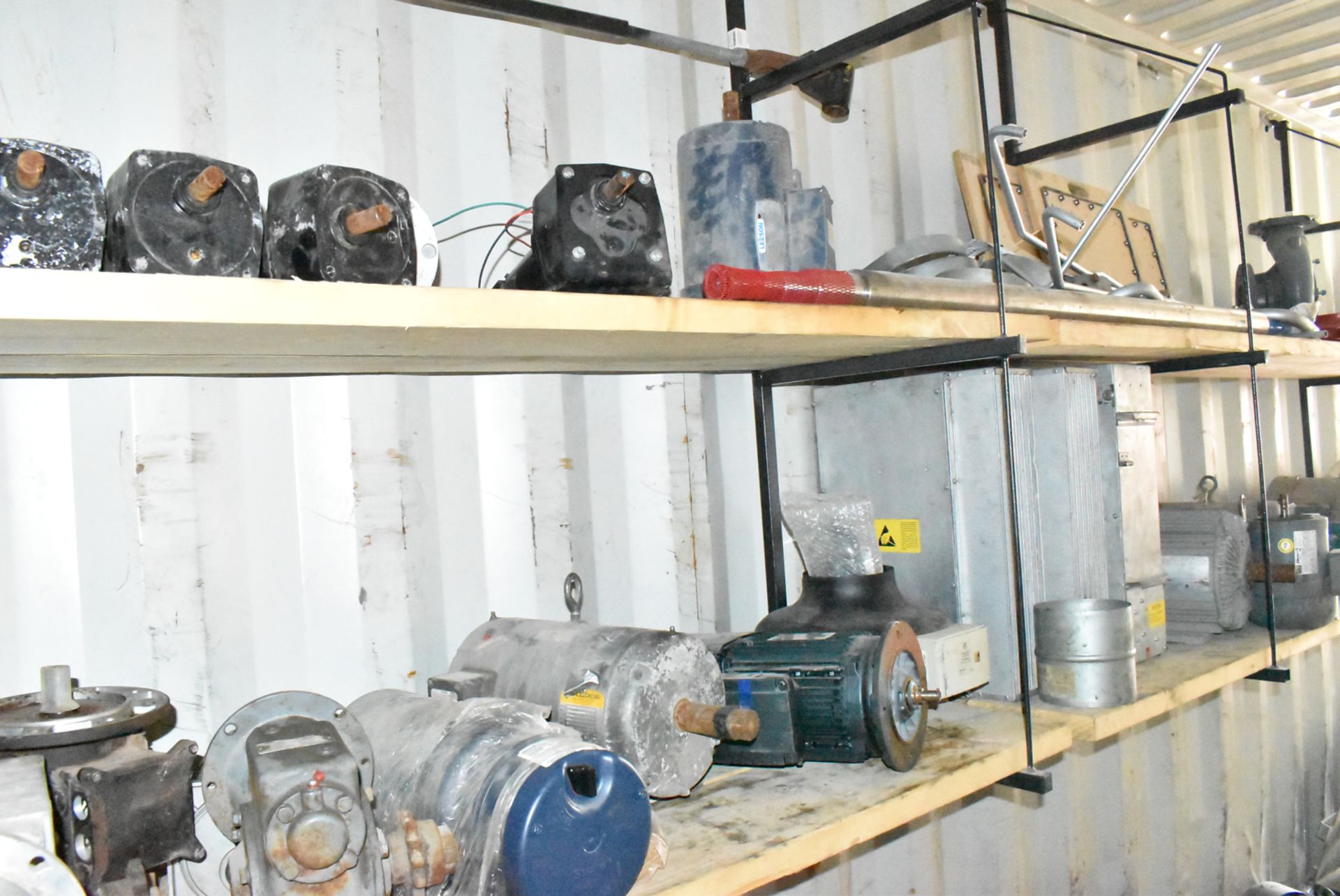 LOT/ CONTENTS OF SEA CONTAINER - SPARE MOTORS, GEARBOXES, PYROTEK DIE CASTING SUPPLIES, AIR TANK, - Image 15 of 19