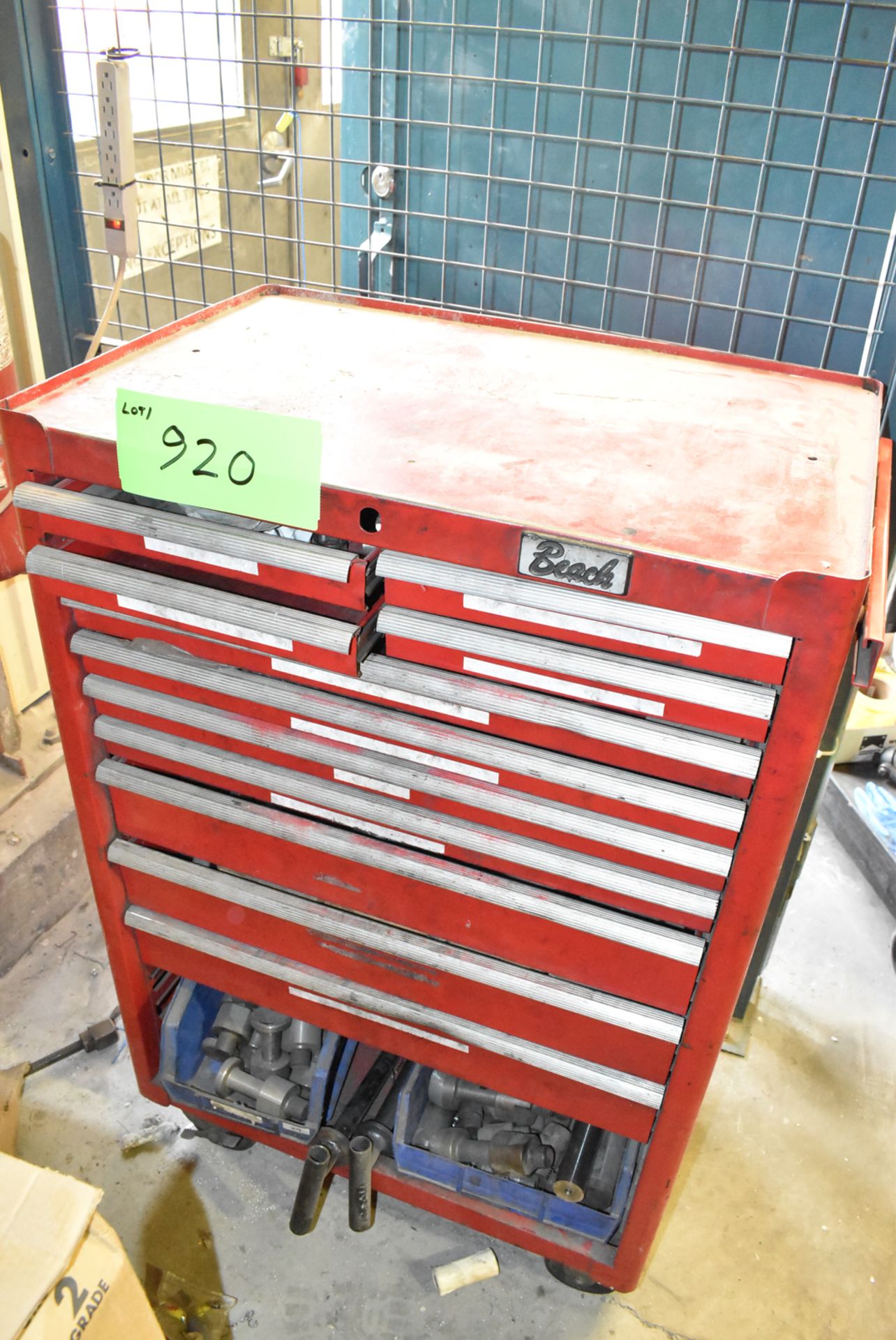 ROLLING TOOL BOX WITH CONTENTS