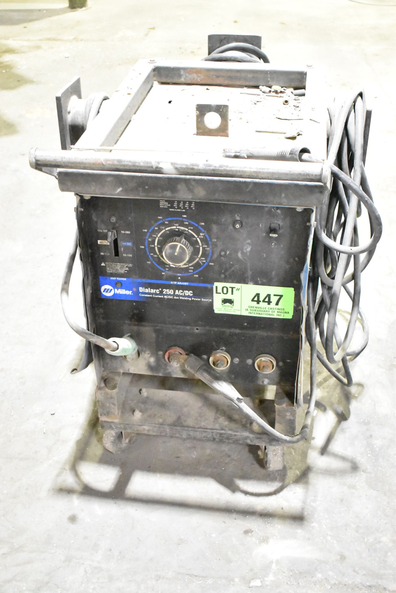 MILLER DIALARC 250 AC/DC ARC WELDER WITH CABLES & GUN, S/N N/A - Image 2 of 2
