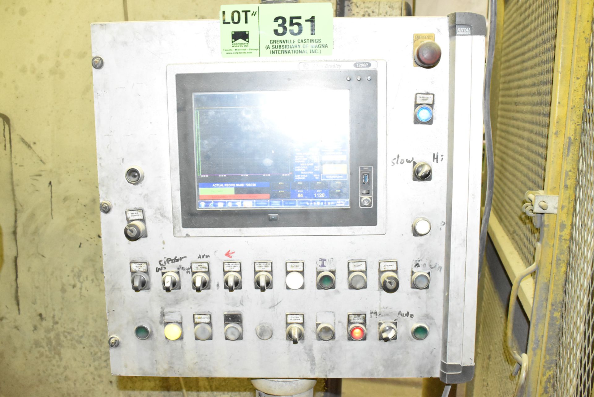 LPM (2015) BP5-650 SX LOW PRESSURE DIE CASTING MACHINES WITH ALLEN BRADLEY 1200P TOUCH SCREEN PLC - Image 4 of 10