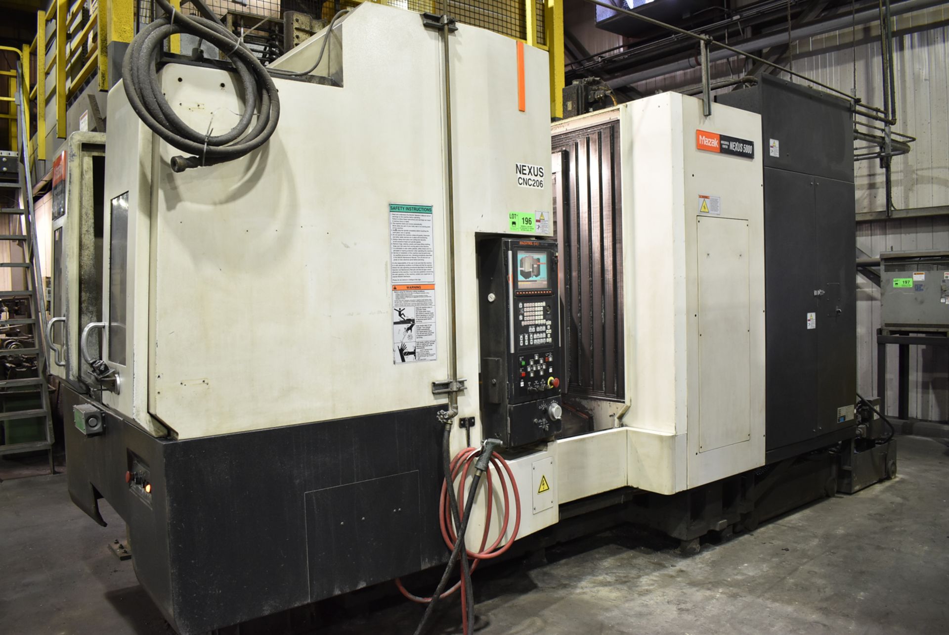 MAZAK (2006) NEXUS HCN-5000 CNC TWIN PALLET HORIZONTAL MACHINING CENTER WITH MAZATROL NEXUS 640M CNC - Image 2 of 8