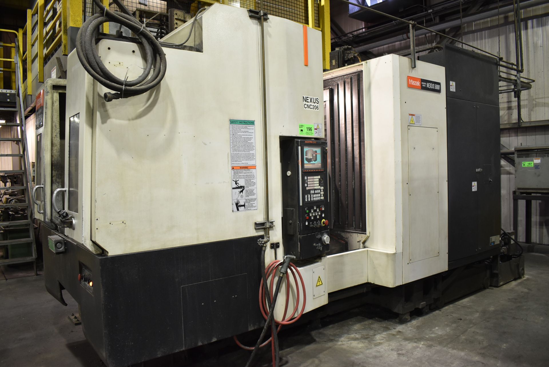 MAZAK (2006) NEXUS HCN-5000 CNC TWIN PALLET HORIZONTAL MACHINING CENTER WITH MAZATROL NEXUS 640M CNC