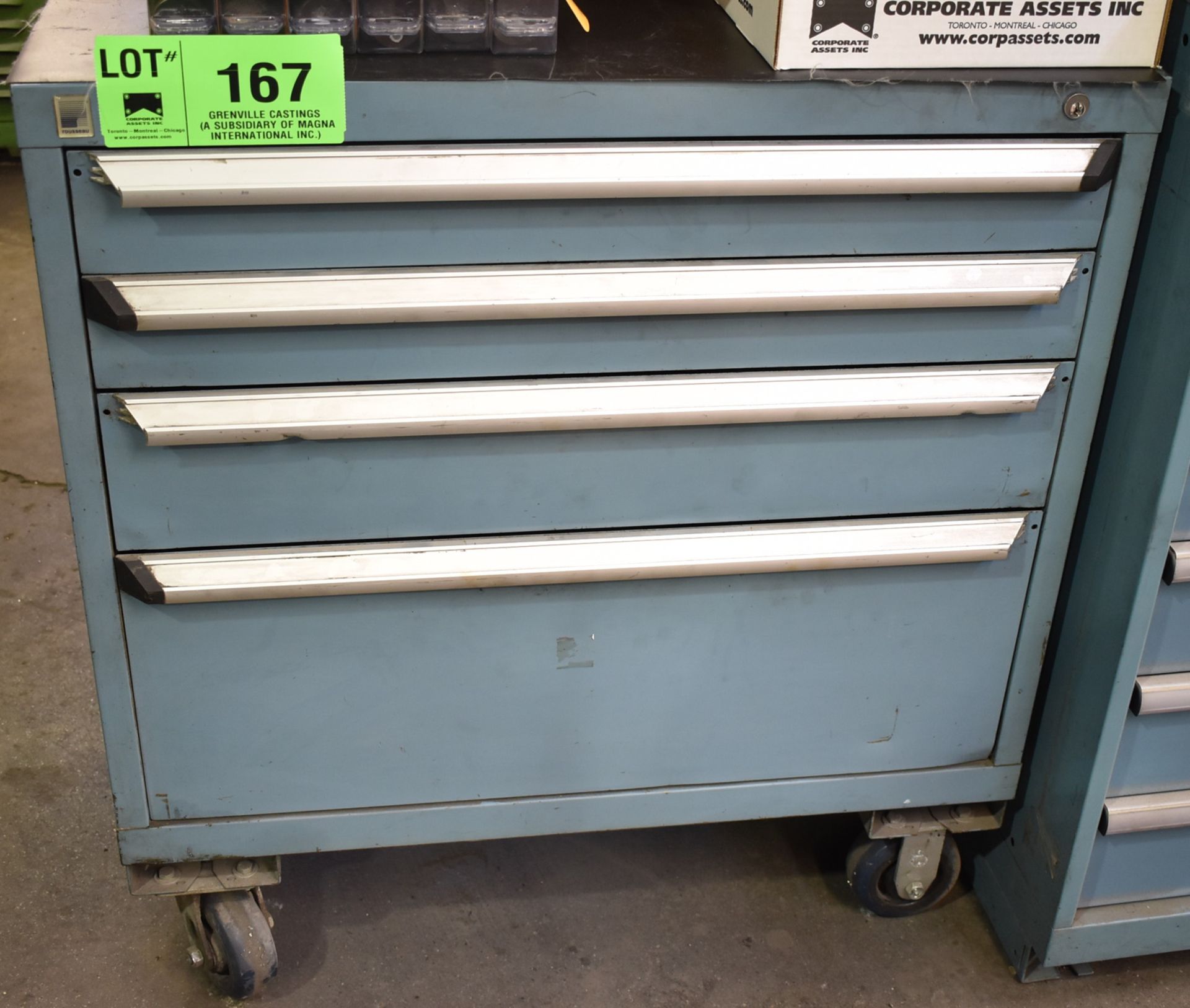 ROUSSEAU 4 DRAWER ROLLING TOOL CABINET