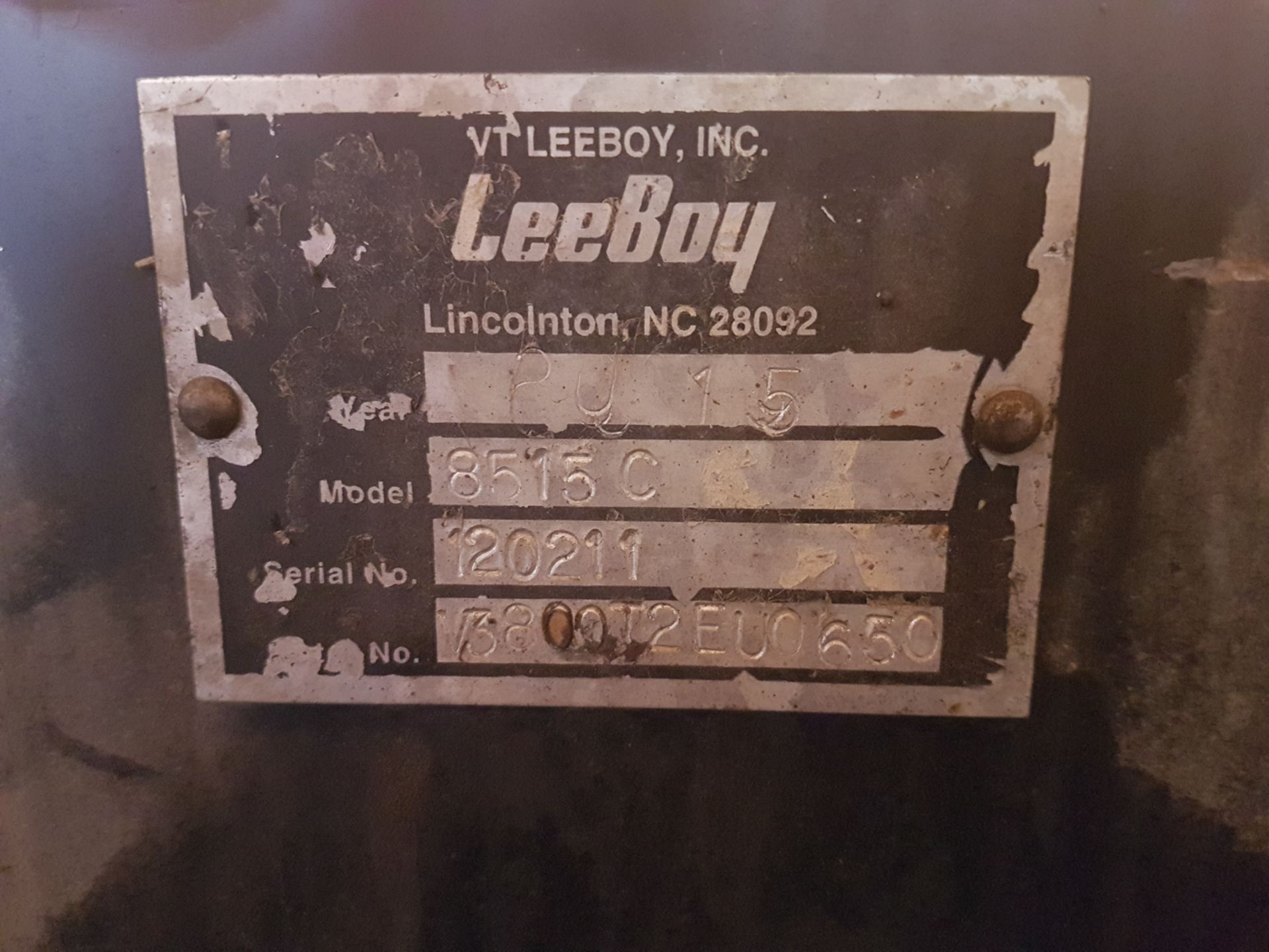 LEEBOY (2015) 8515C ASPHALT PAVER WITH 2789 HOURS (RECORDED AT TIME OF LISTING), S/N: 120211 - Image 6 of 6