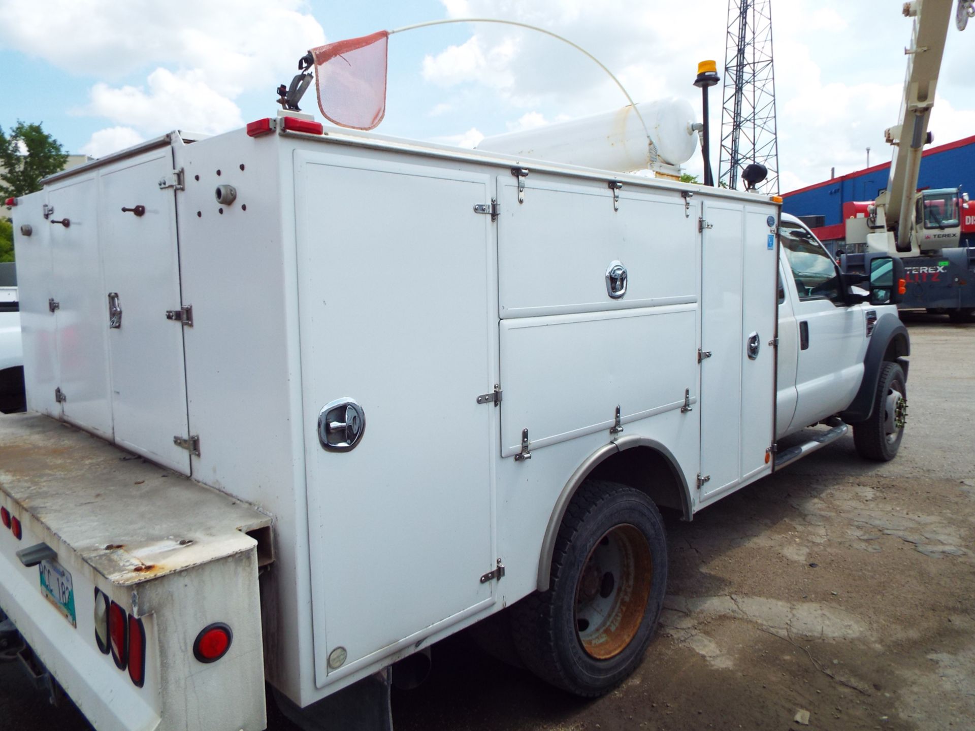 FORD (2008) F450 XLT SUPER DUTY EXTENDED CAB SERVICE TRUCK, V8 POWERSTROKE DIESEL ENGINE, - Image 4 of 6