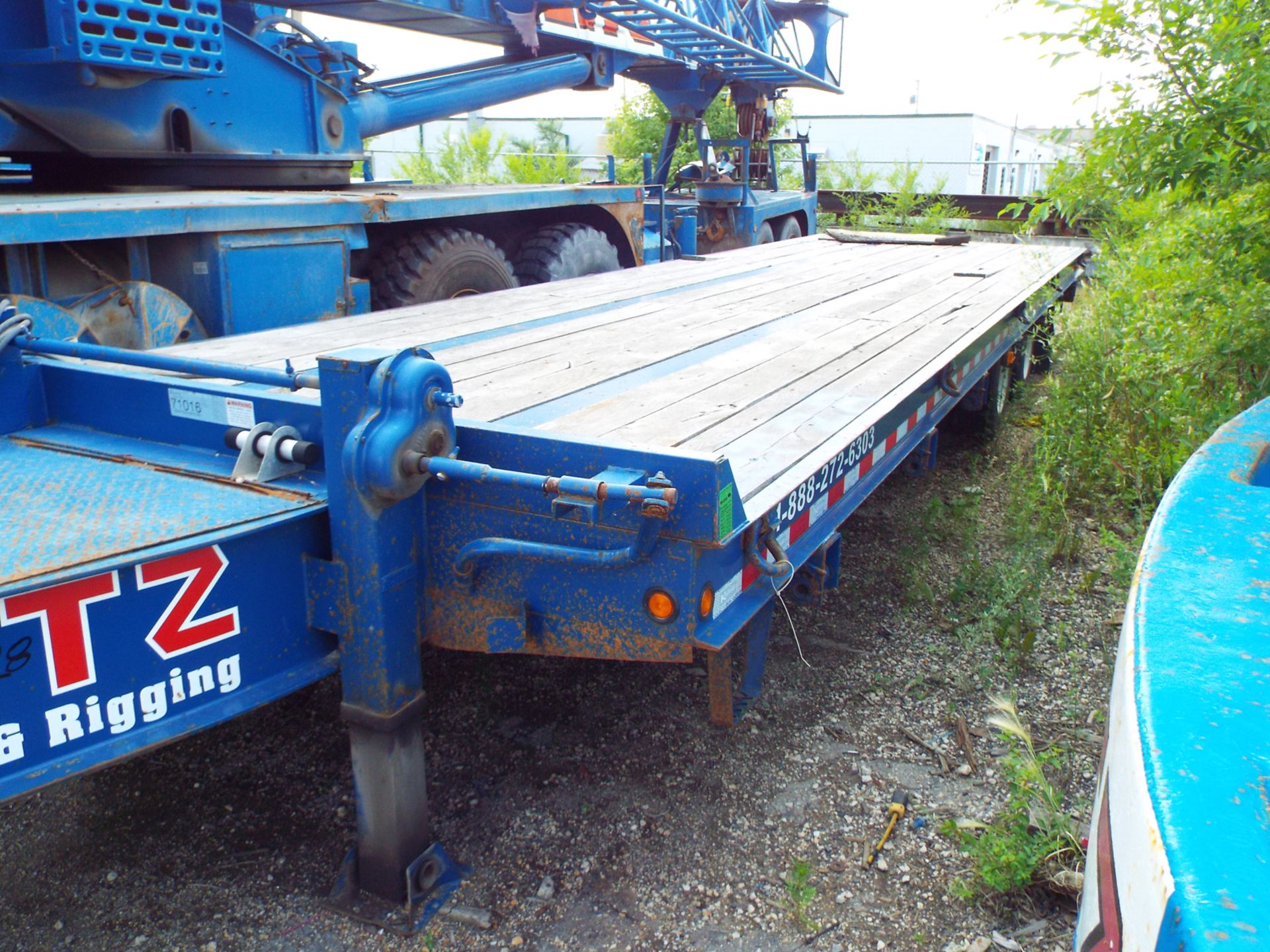 KAUFMAN (2014) TANDEM AXLE FLATBED TRAILER, PINTLE HITCH, AIR BRAKES