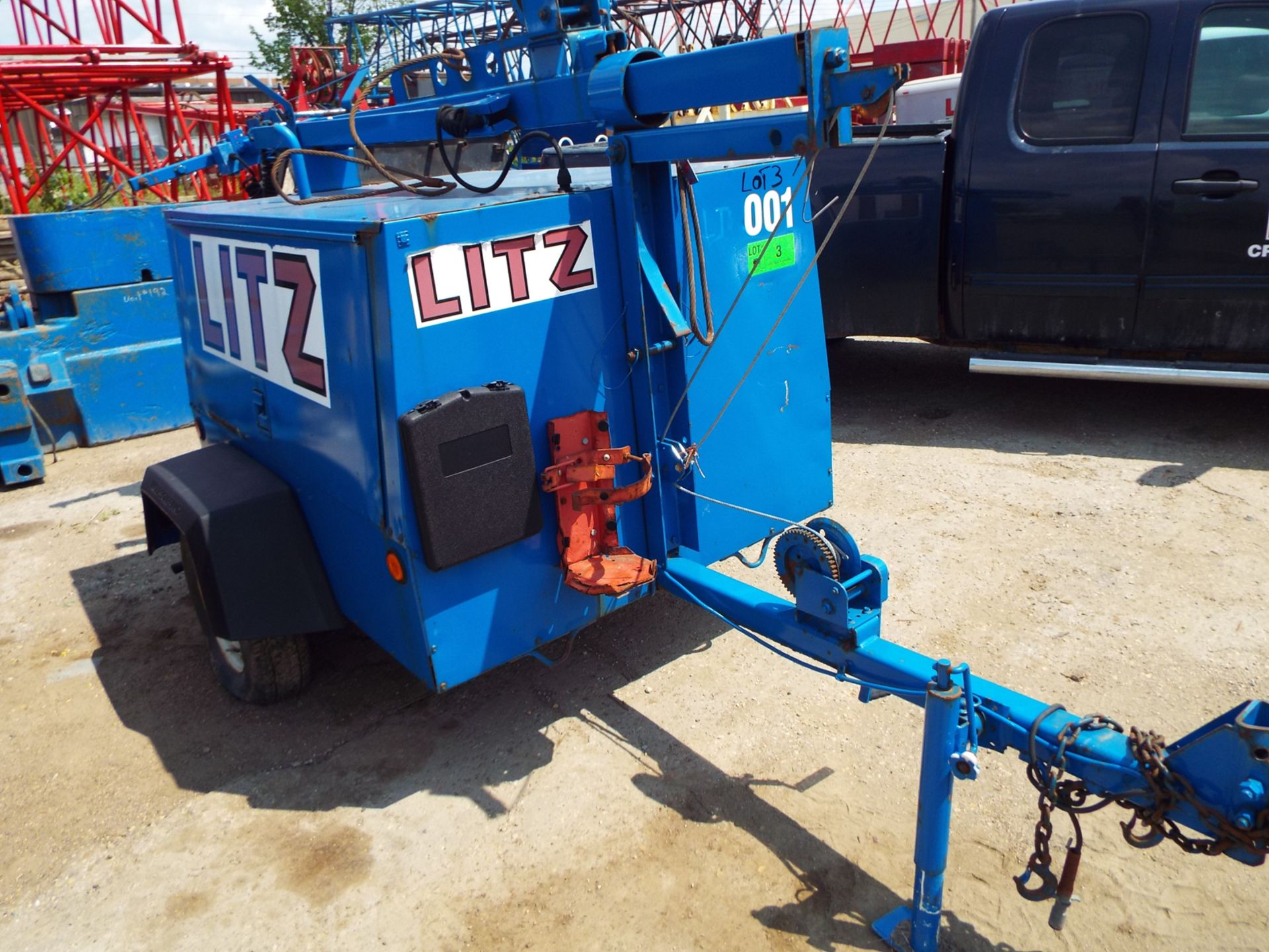 INGERSOLL RAND 6KW TOW BEHIND LIGHT TOWER/GENSET WITH KUBOTA D905 3-CYLINDER DIESEL ENGINE, 1709 - Image 2 of 6