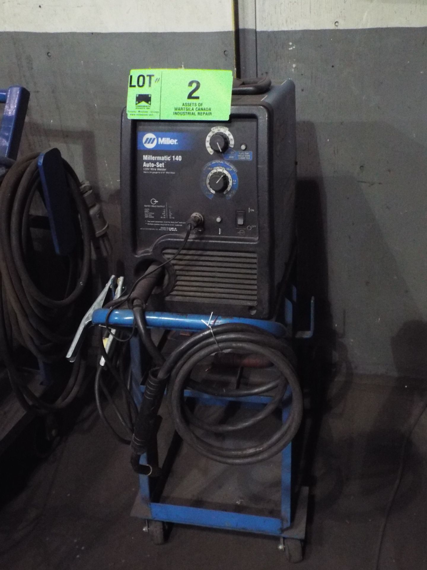 MILLER MILLERMATIC 140 AUTO-SET ALL-IN-ONE MIG WELDER WITH CABLES & GUN, S/N: LK32088IN