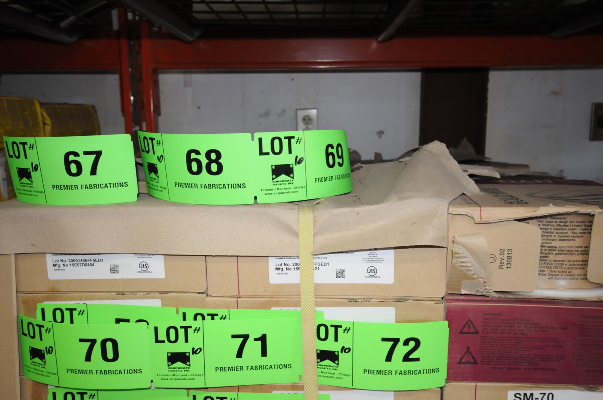 LOT/ (10) 44LB SPOOLS OF HYUNDAI SM-70 WELDING WIRE 0.045" DIAMETER CONFORMING TO AWS A5.18/ASME - Image 3 of 3