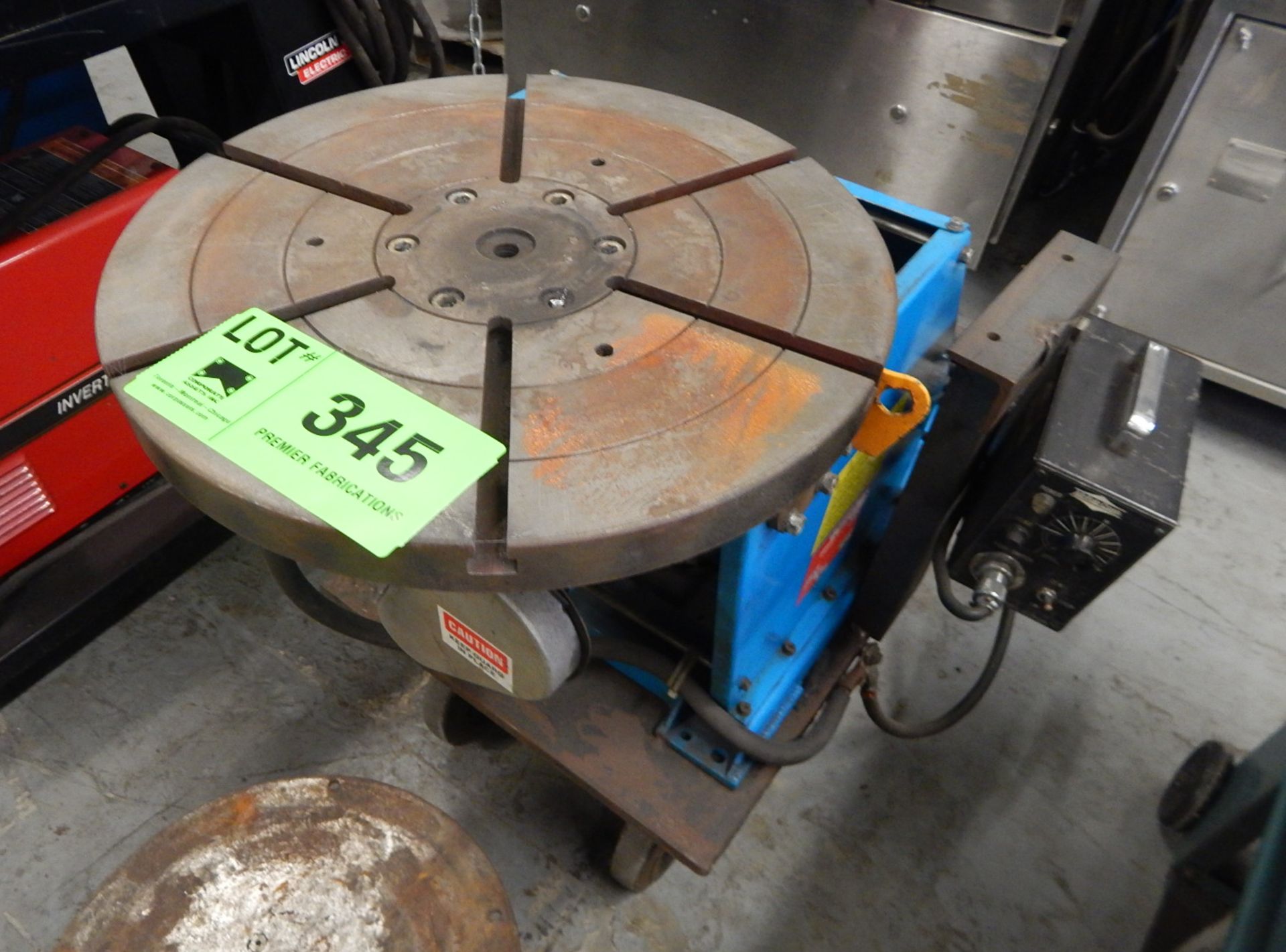 ALL-FAB CORP 17" ROTARY TURN TABLE WELDING POSITIONER WITH 500LBS. CAPACITY S/N: N/A