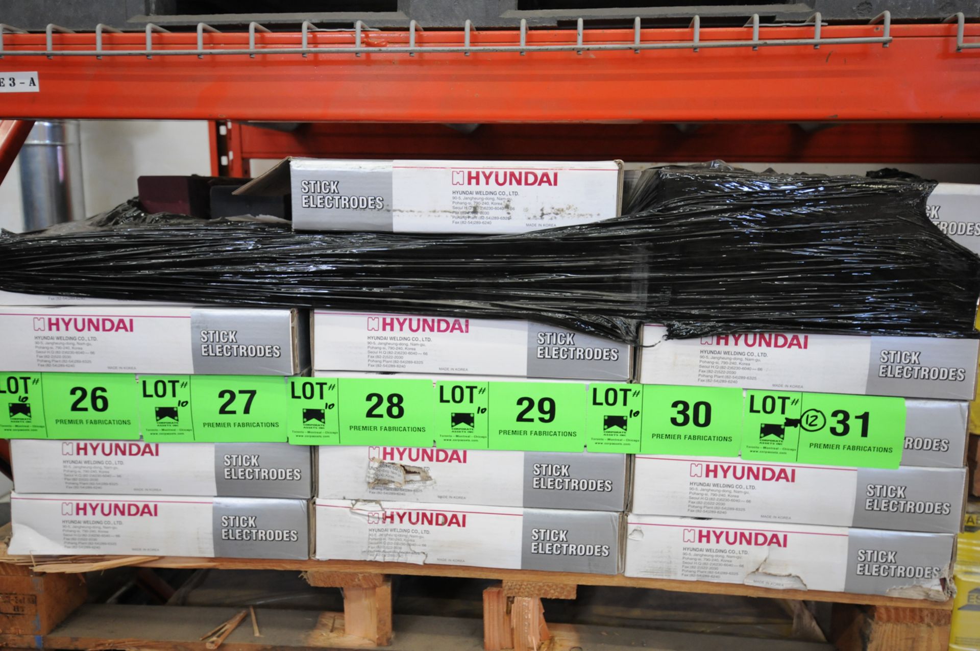 LOT/ (12) 44LB BOXES OF HYUNDAI S-309L.16 1/8"X14" STICK WELDING ELECTRODES CWB CERTIFIED TO CSA W48 - Image 4 of 4