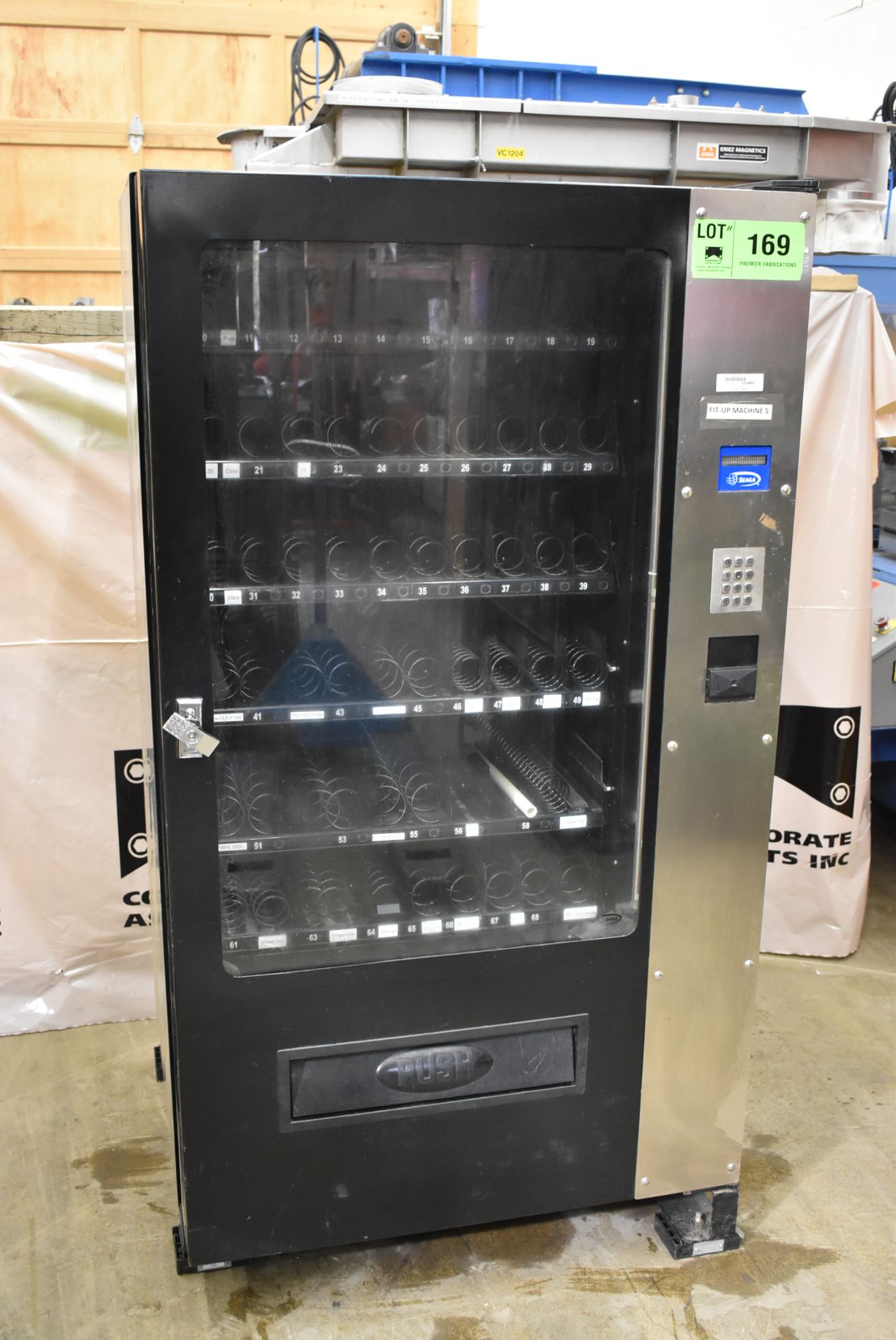 SEAGA IQ640 INVENTORY CONTROL VENDING MACHINE, S/N: SK0281500562