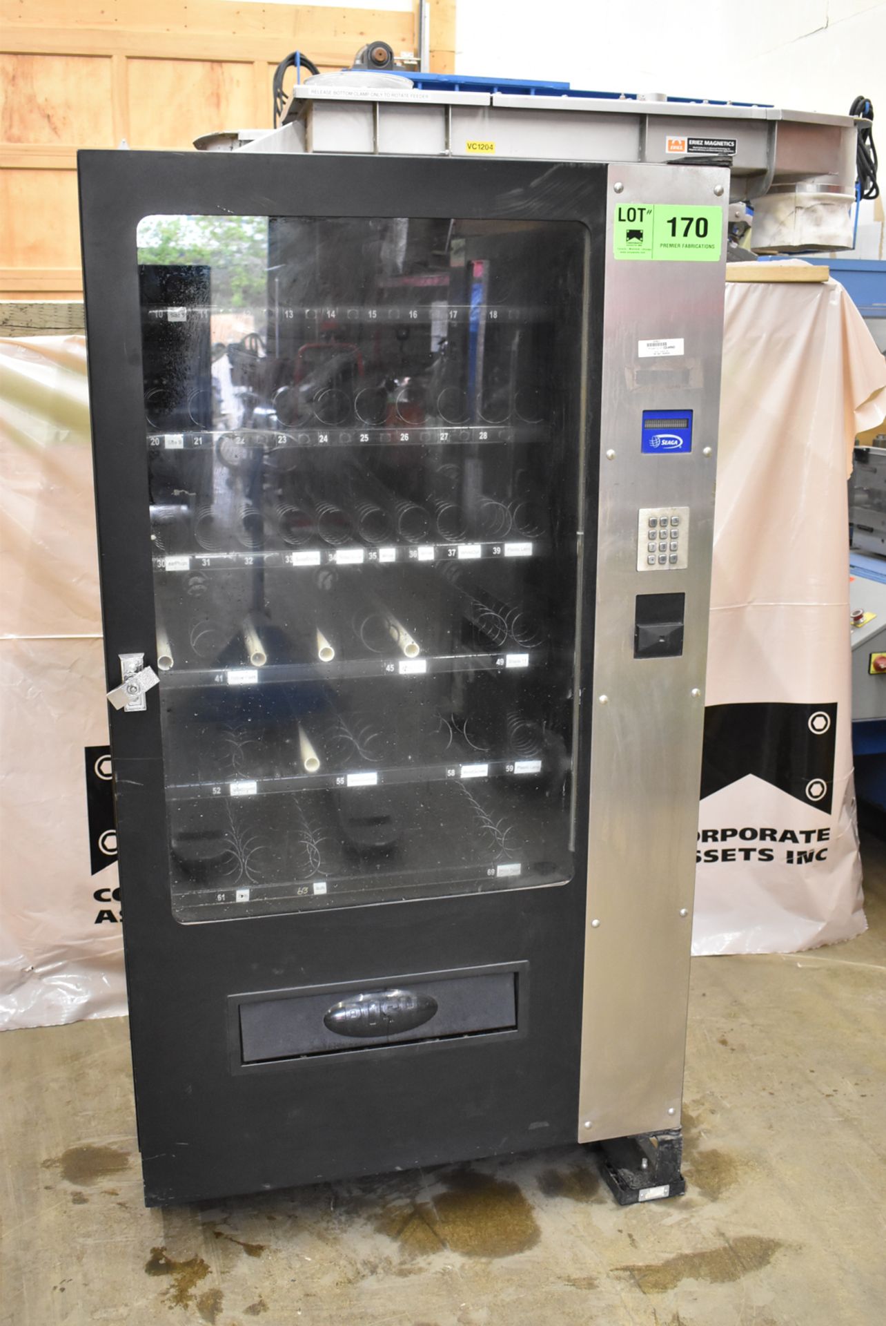 SEAGA IQ640 INVENTORY CONTROL VENDING MACHINE, S/N: SK2461304224