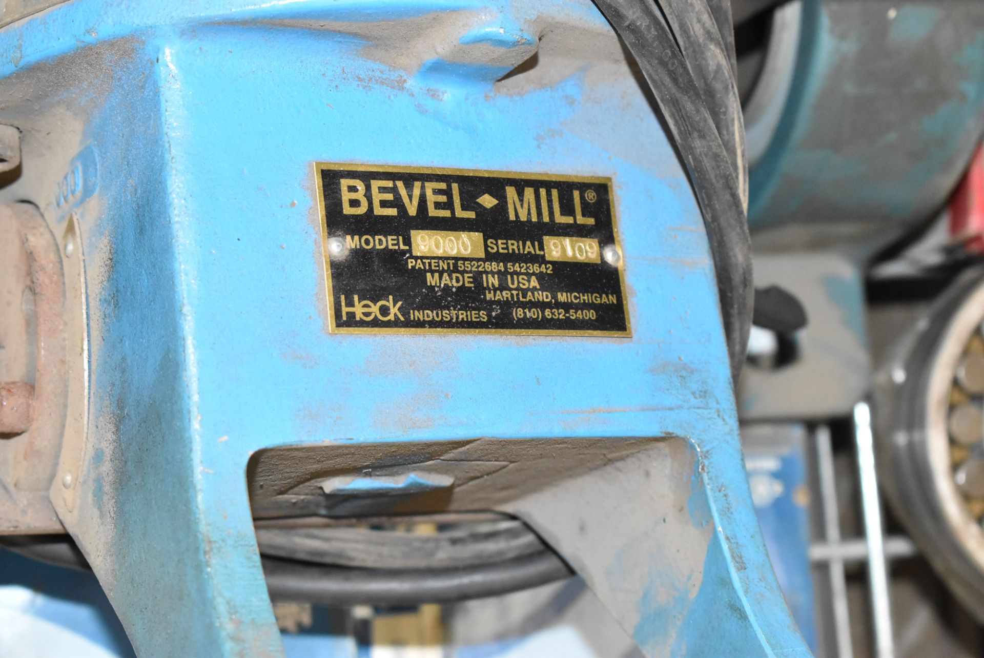 BEVEL-MILL MODEL 9000 PORTABLE ELECTRIC PLATE BEVELLER WITH 115V/1PH/50-60HZ, S/N 9109 - Image 3 of 3