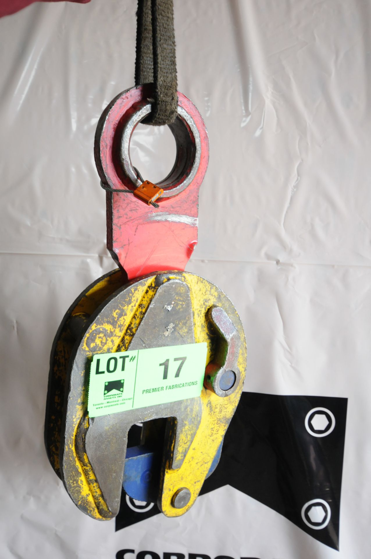 LIFT SAFE 12 TON CAPACITY PLATE LIFTER WITH 2" MAX. CAPACITY