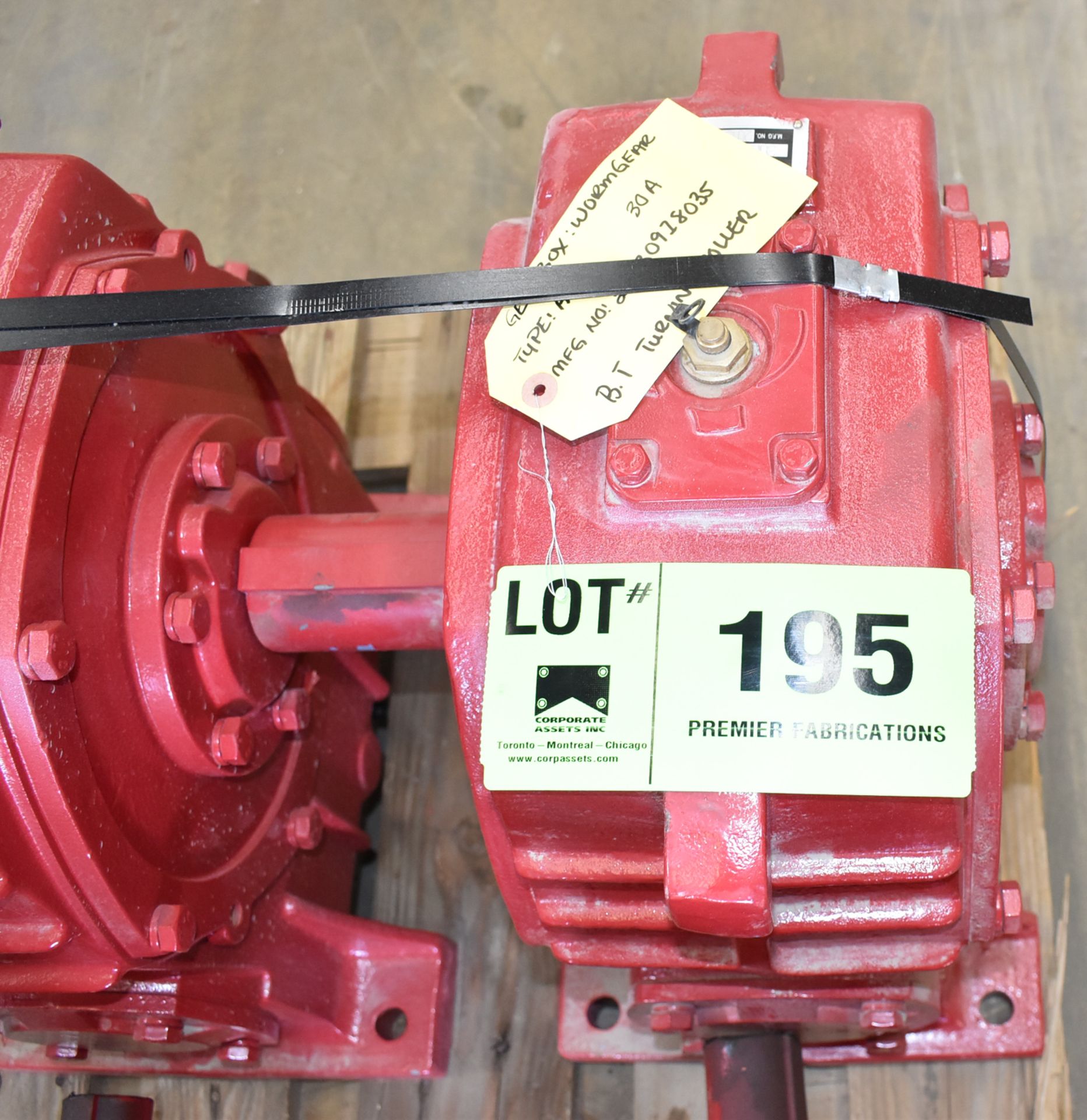 WORM GEAR GEARBOX ASS 30A