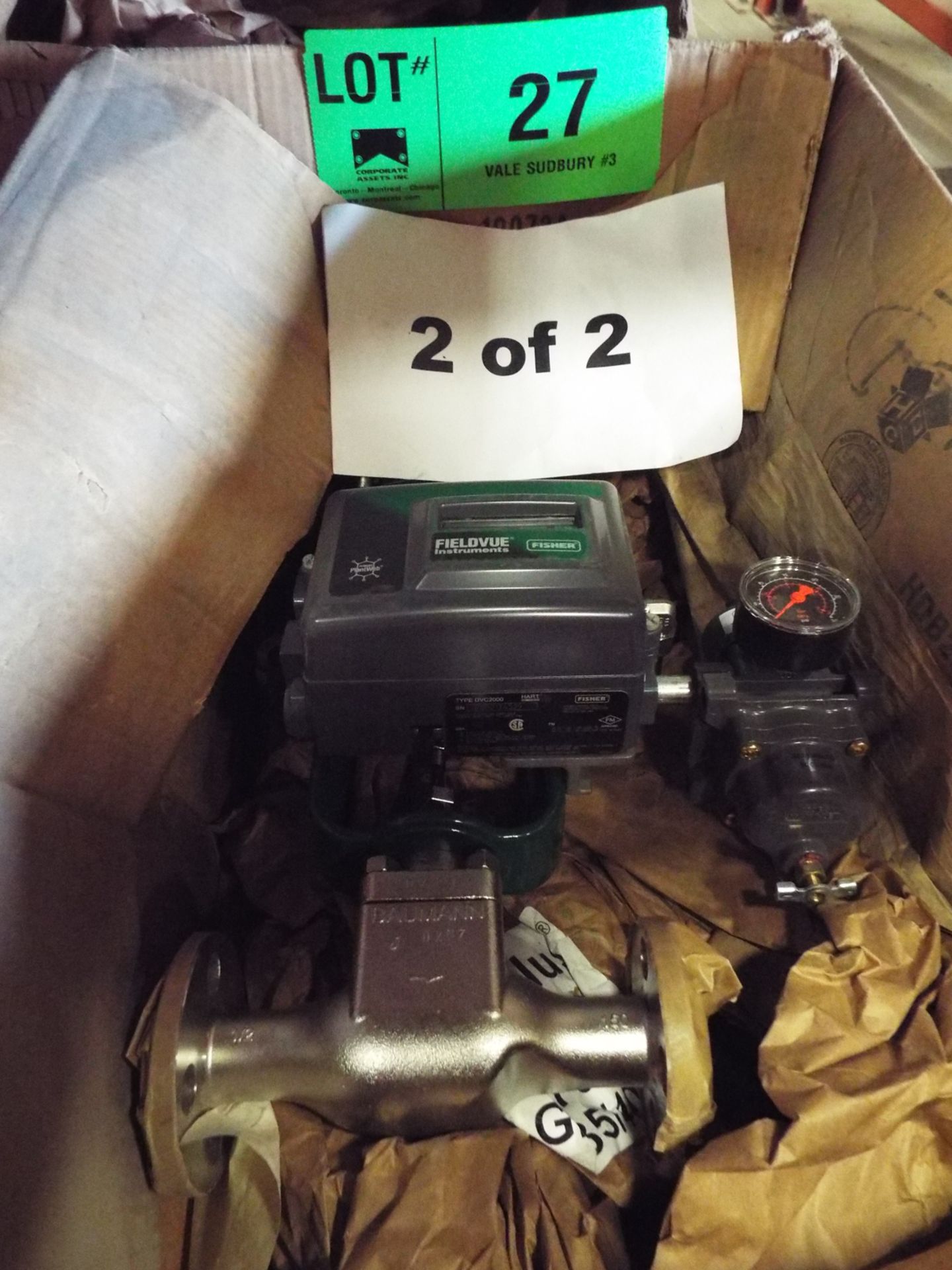 LOT/ FISHER DVC2000 CONTROL VALVES - Image 3 of 5