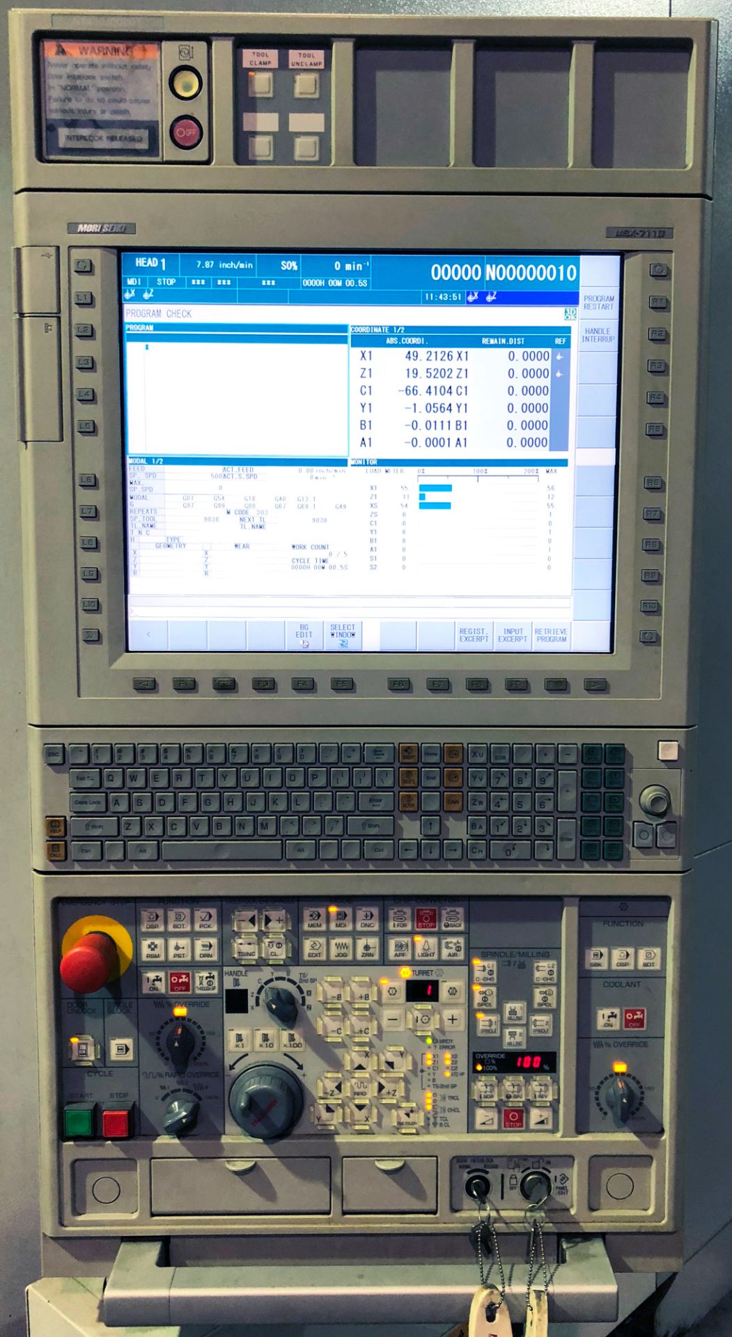 MORI-SEIKI (2010) NT4300DCG/1500SZ CNC TWIN SPINDLE SIMULTANEOUS 5-AXIS INTEGRATED MILL TURN - Image 2 of 11