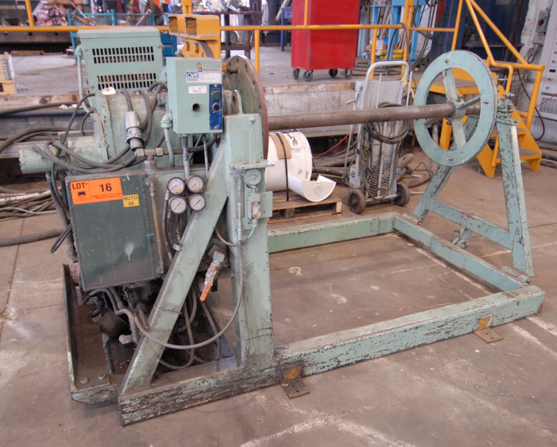 LOVAT HYDRAULIC CABLE PULLER/WINDER, S/N N/A