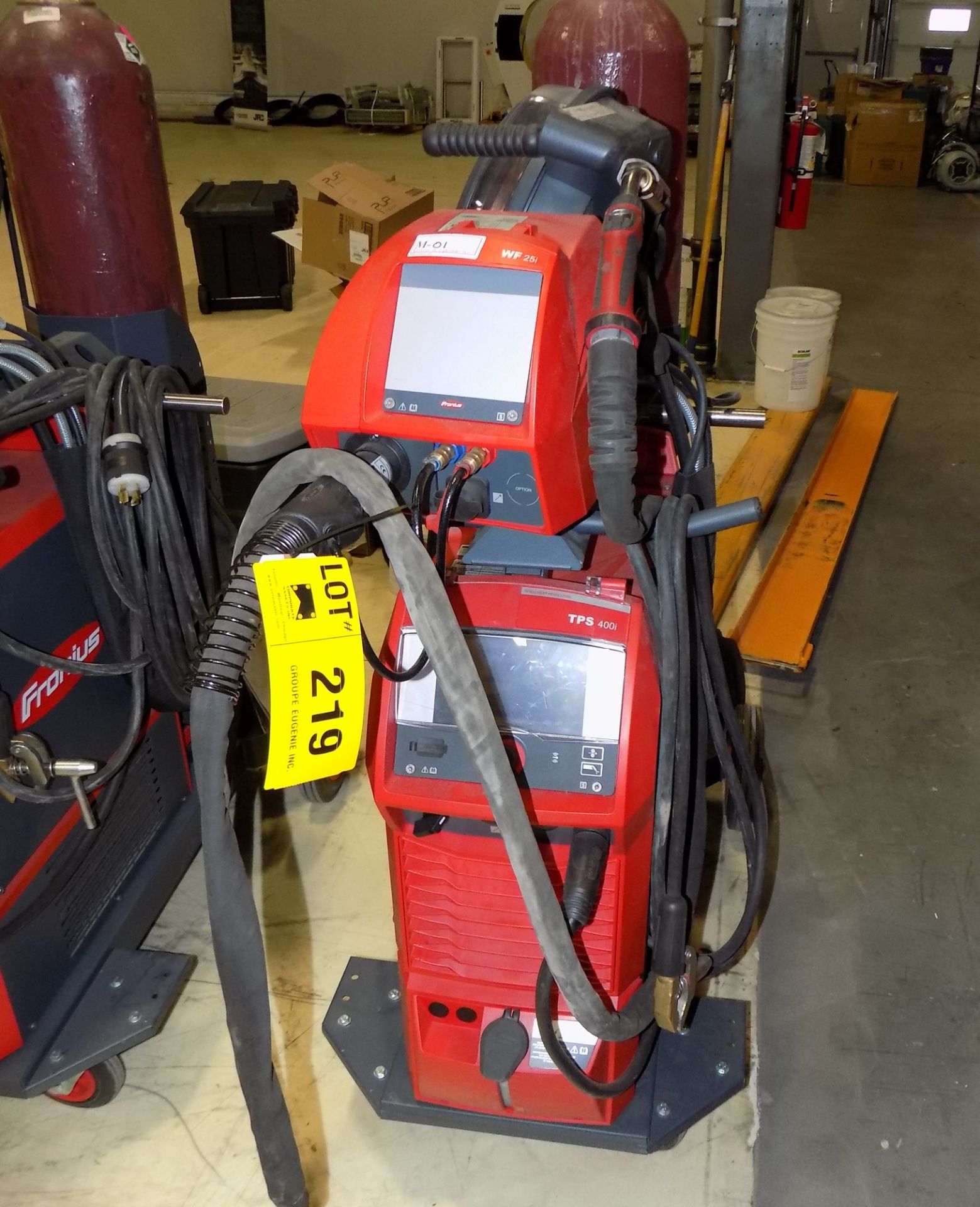 FRONIUS (2018) TPS 400I PULSE HEAVY DUTY DIGITAL MIG WELDER WITH WIRE FEEDER, CABLES AND GUN, S/N