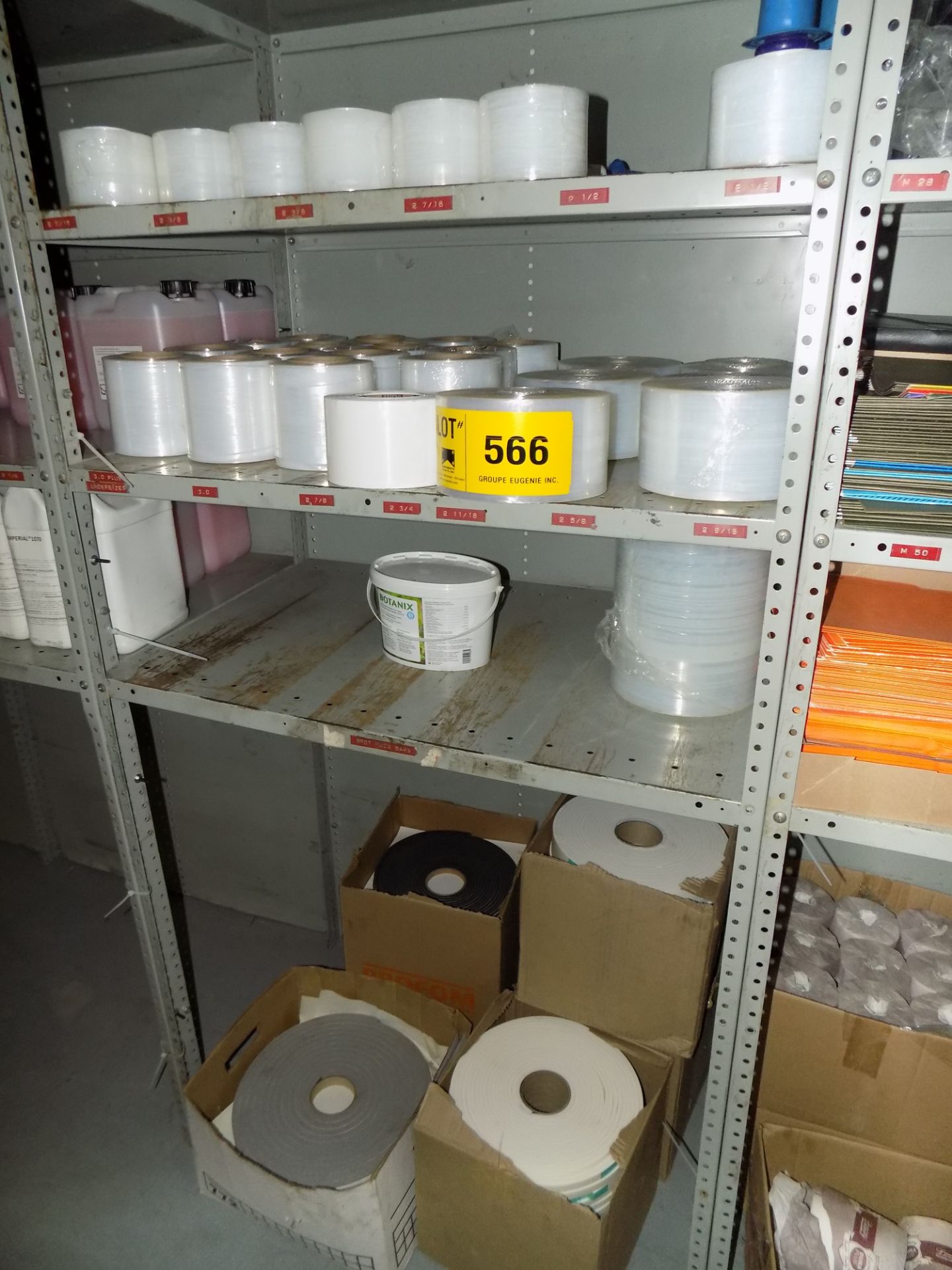 LOT/ CONTENTS OF SHELF PARTS AND CONSUMABLES