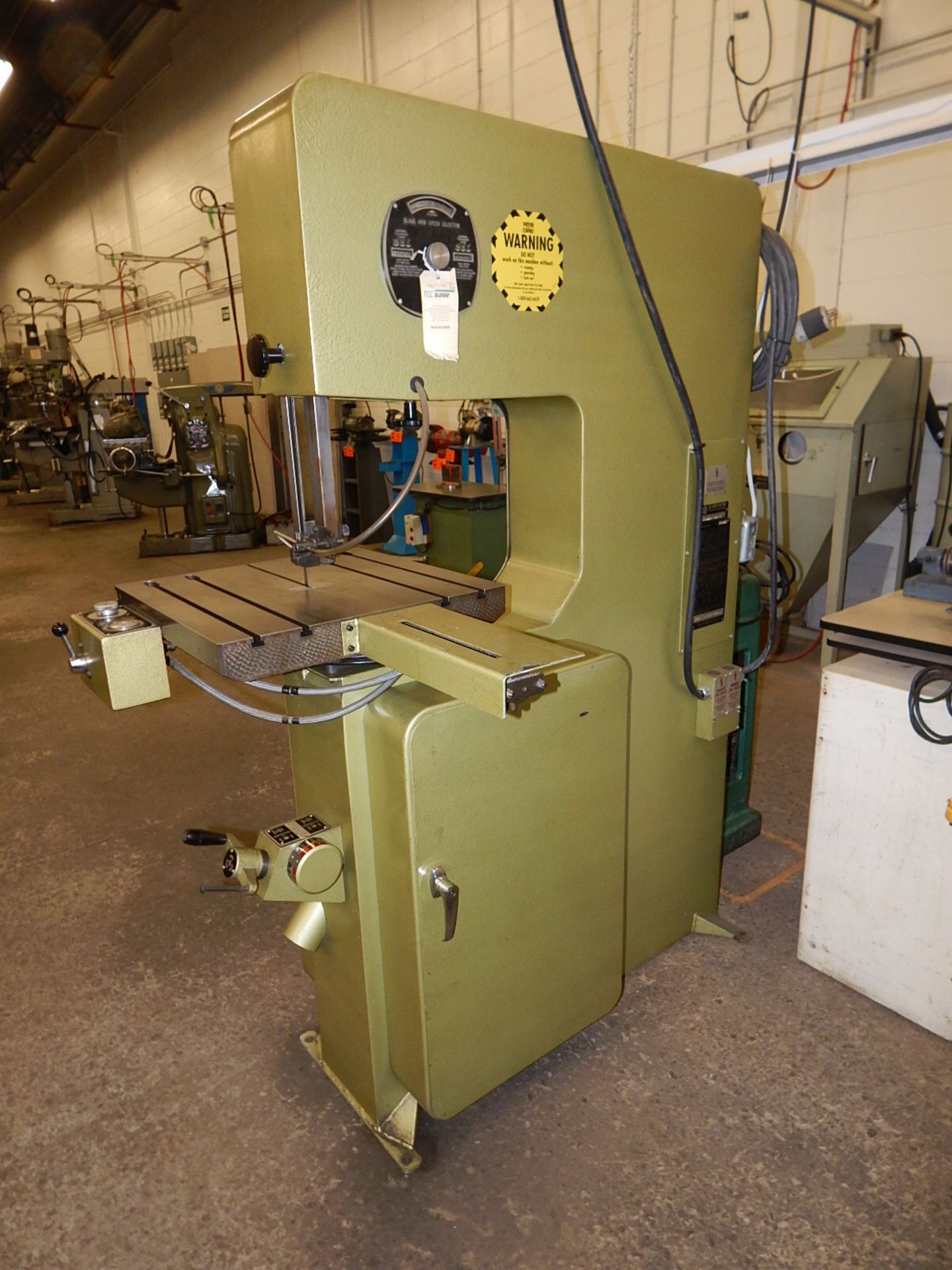STARTRITE 20RWH VERTICAL BAND SAW WITH STARTRITE BLADE WELDER, S/N: 110469 (CI) [RIGGING FEE FOR LOT - Image 5 of 5