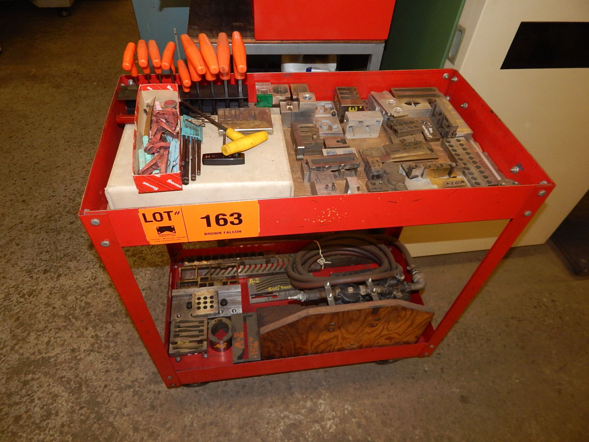 LOT/ CART WITH CONTENTS - EDM TOOLING