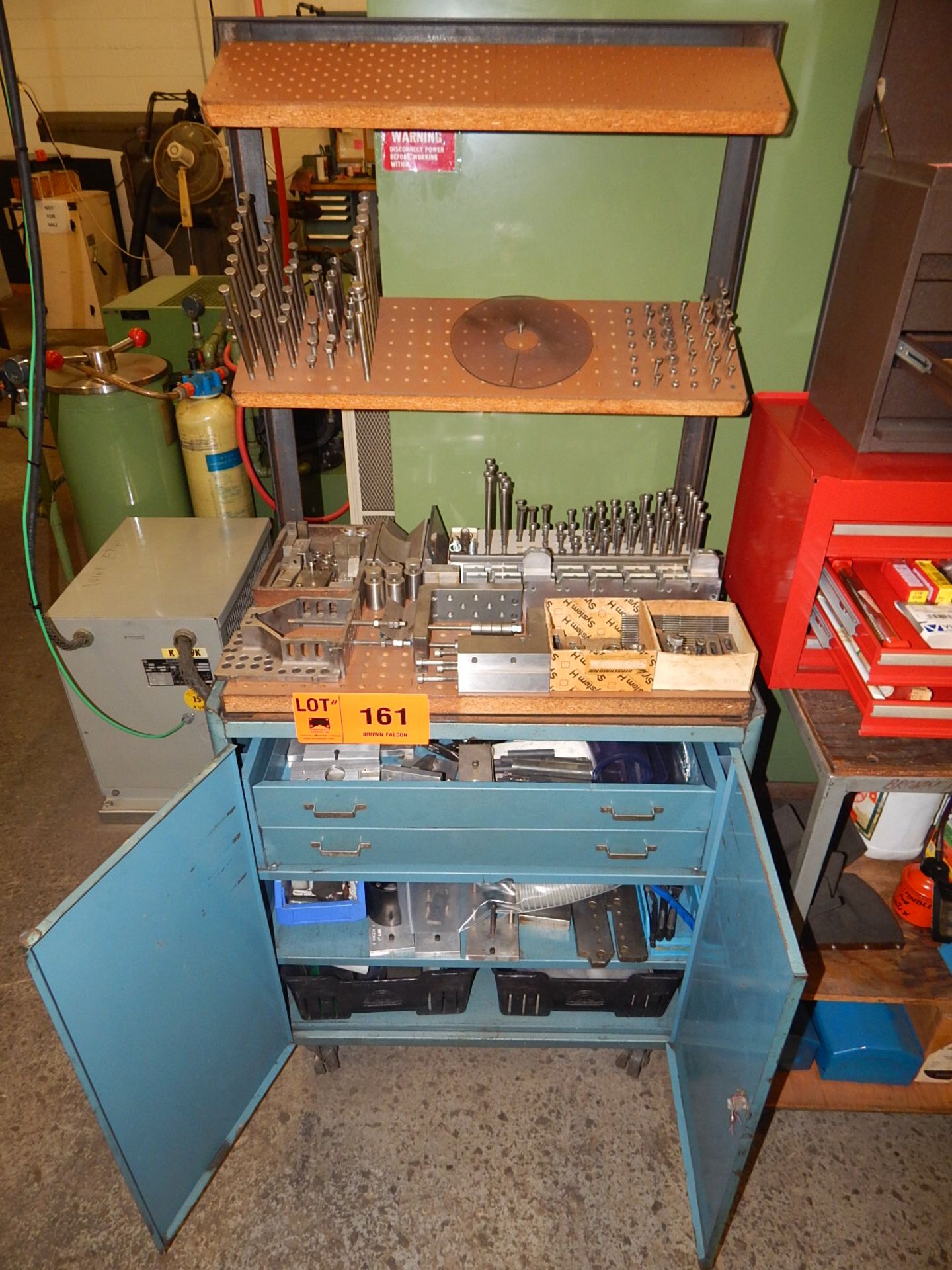 LOT/ CABINET WITH CONTENTS - EDM TOOLING