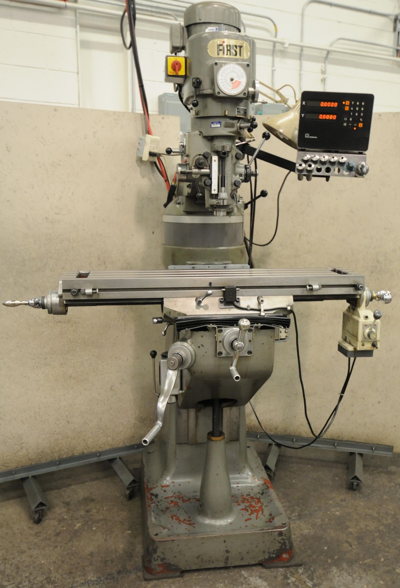 FIRST TURRET MILLING MACHINE WITH SPEEDS TO 4500 RPM, 36" X 9" T-SLOT TABLE WITH POWER FEED CONTROL,