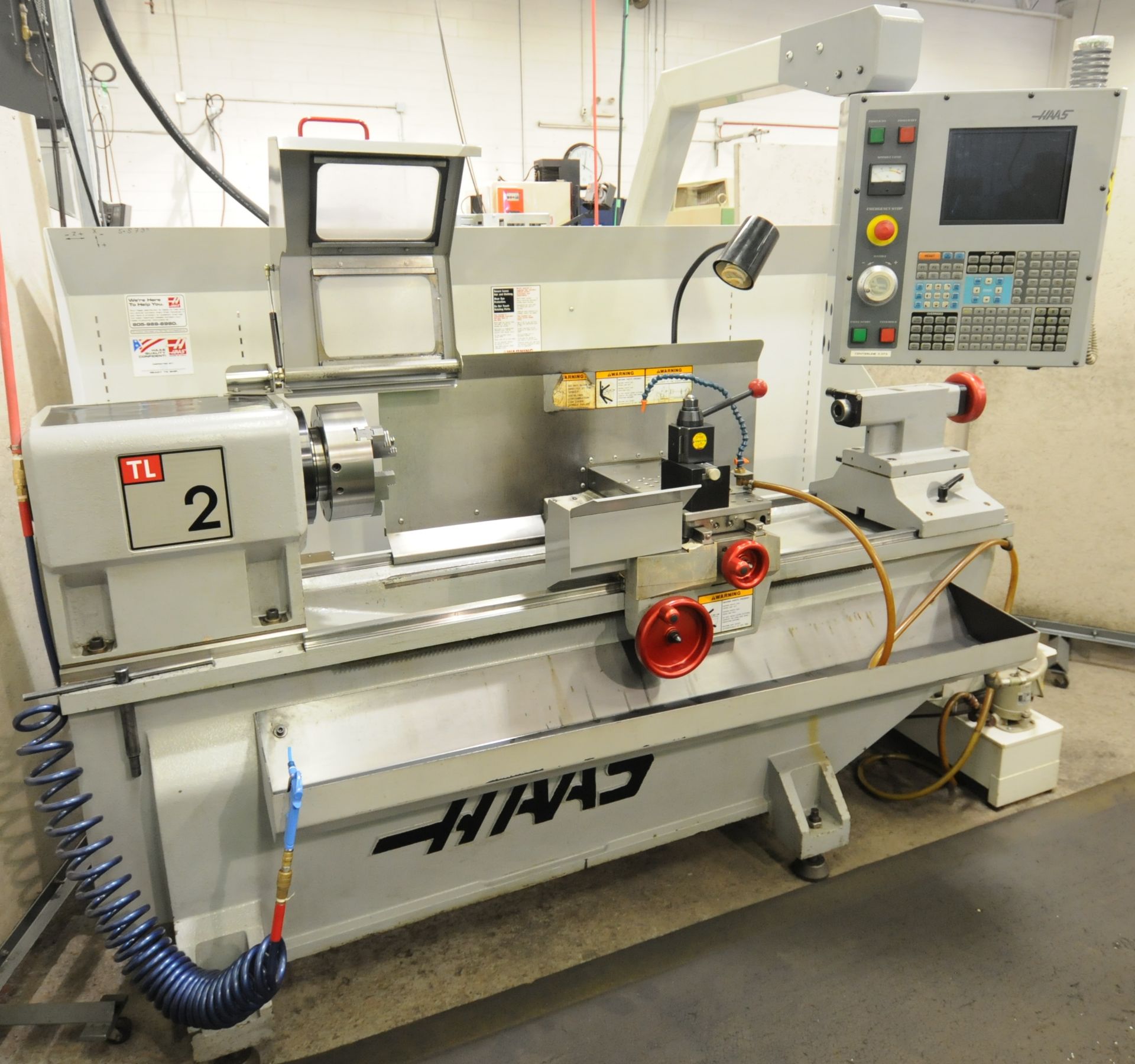 HAAS (02/2005) TR2 CNC LATHE WITH HAAS CNC CONTROL, 28" SWING, 52" BETWEEN CENTERS, 2.75" SPINDLE