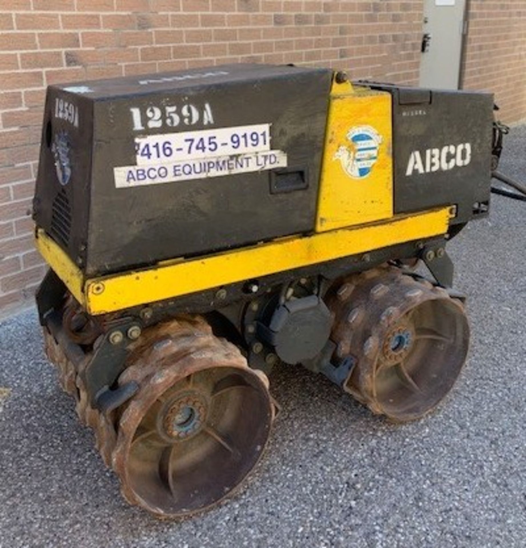 BOMAG BMP851 DOUBLE DRUM SHEEPSFOOT VIBRATORY TRENCH ROLLER WITH 33