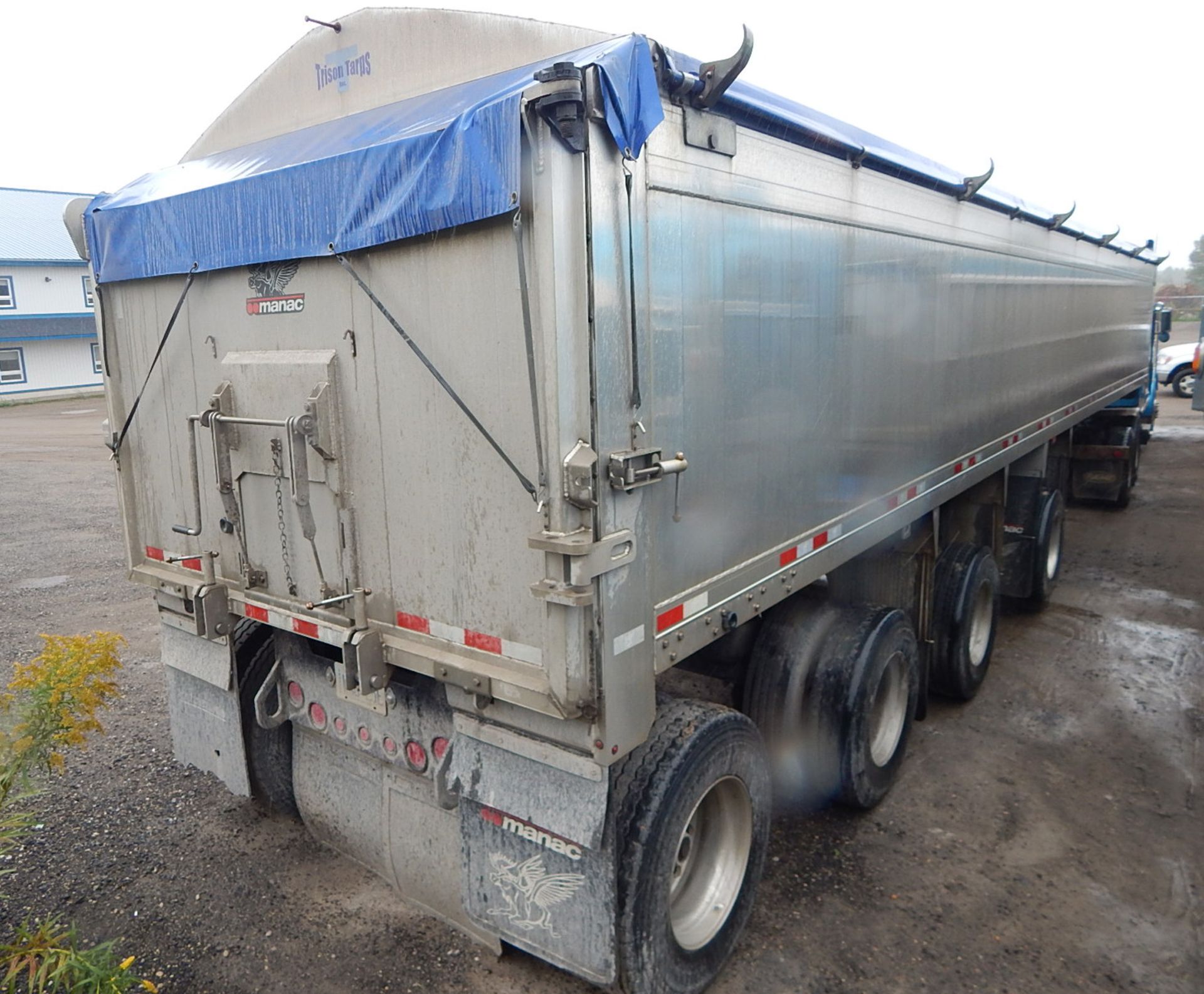 MANAC (2018) QUAD-AXLE ALUMINUM END DUMP BOX TRAILER WITH COMPOSITE FLOOR, 39-40 METRIC TON - Image 7 of 13