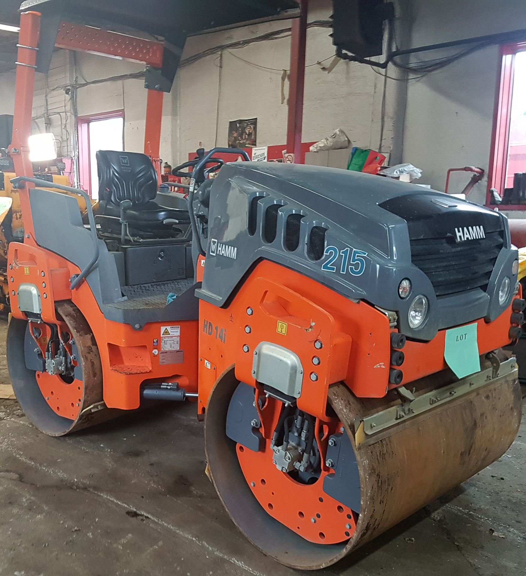 HAMM (2017) HD 14I VV TANDEM SMOOTH DRUM COMPACTOR WITH 564 HOURS (RECORDED AT TIME OF LISTING), S/