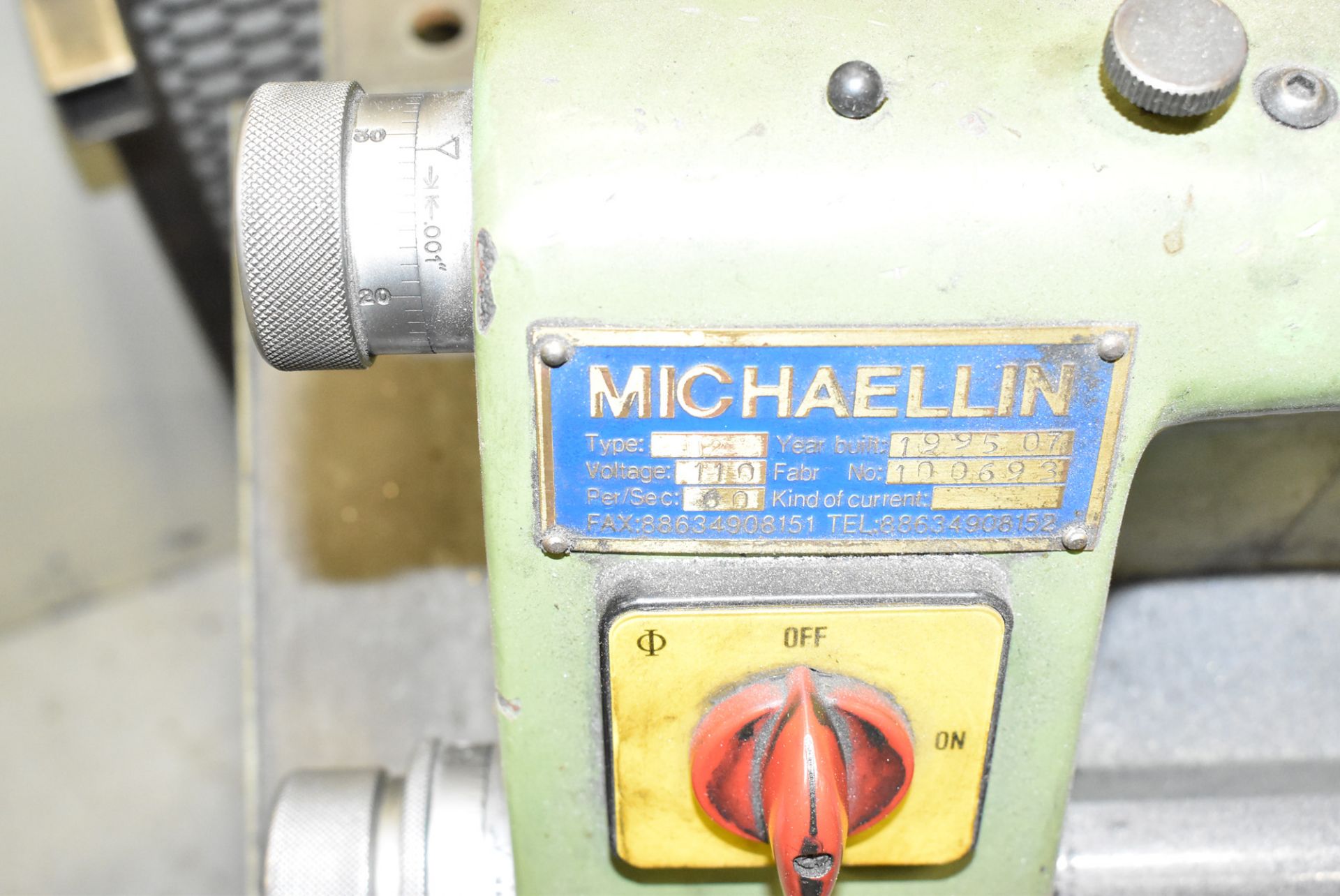 MICHAELLIN PRECISION BENCH TYPE TOOL AND CUTTER GRINDER, S/N: 100693 - Image 2 of 3