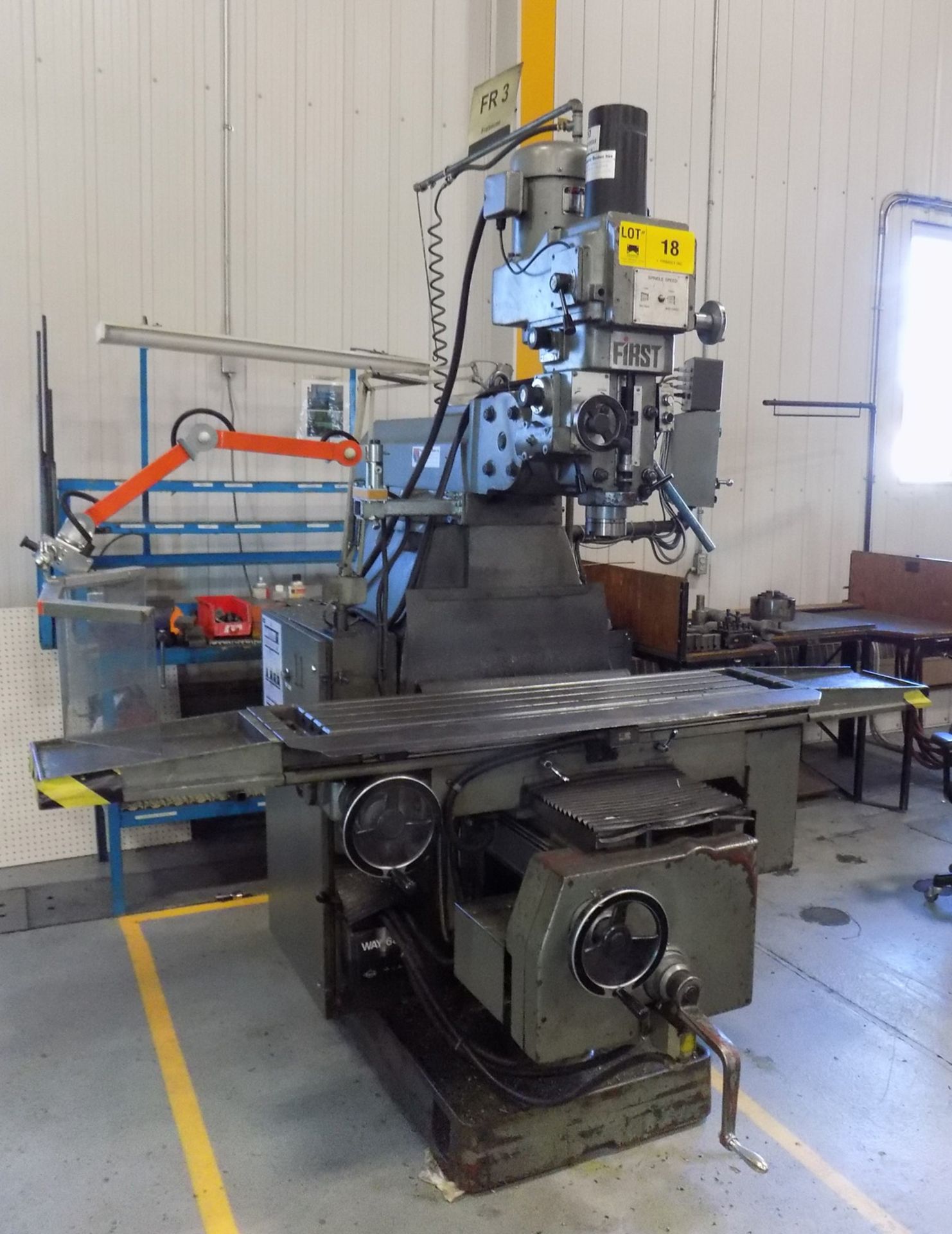 FIRST LC205 VSDX VERTICAL TURRET MILLING MACHINE WITH 51"X11" TABLE, SPEEDS TO 4500 RPM, MITUTOYO